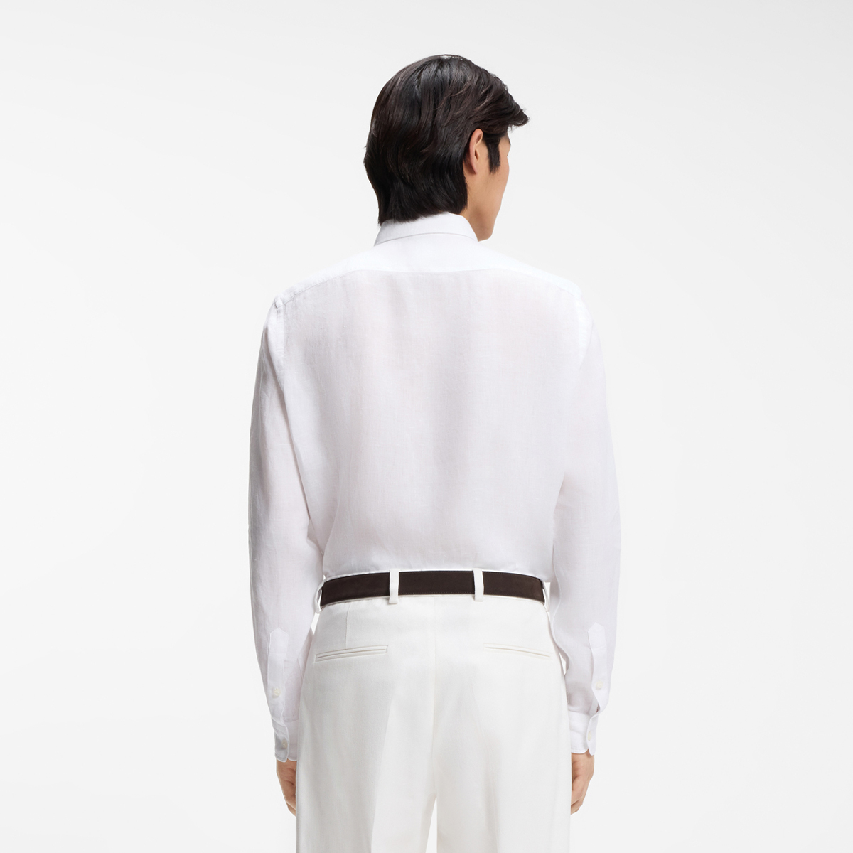 【BOSS博斯】亚麻休闲长袖衬衫