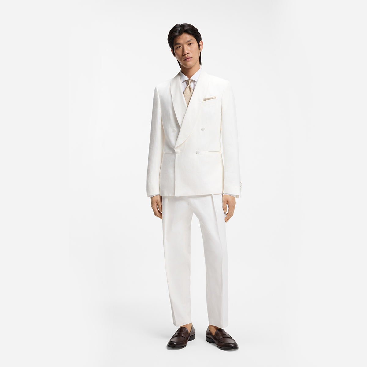 【BOSS博斯】亚麻休闲长袖衬衫