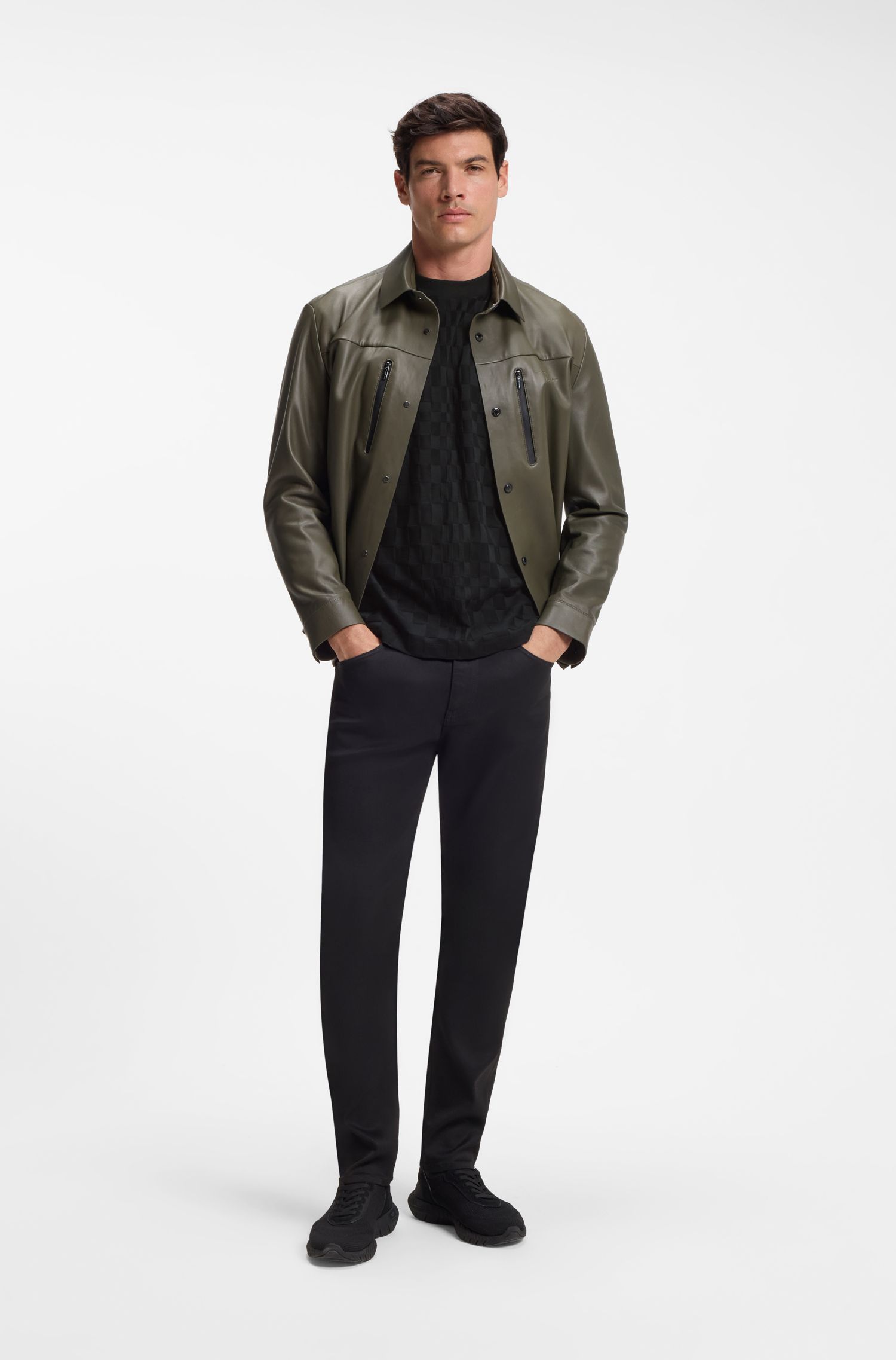 Porsche x BOSS 棉质提花宽松版型 T 恤