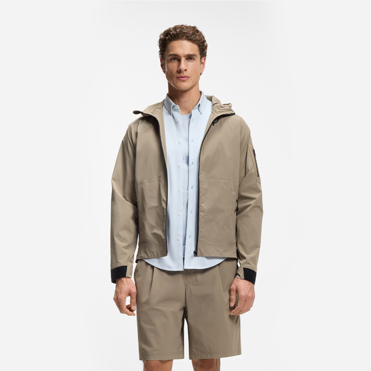 【BOSS博斯】细华夫格结构防泼水夹克