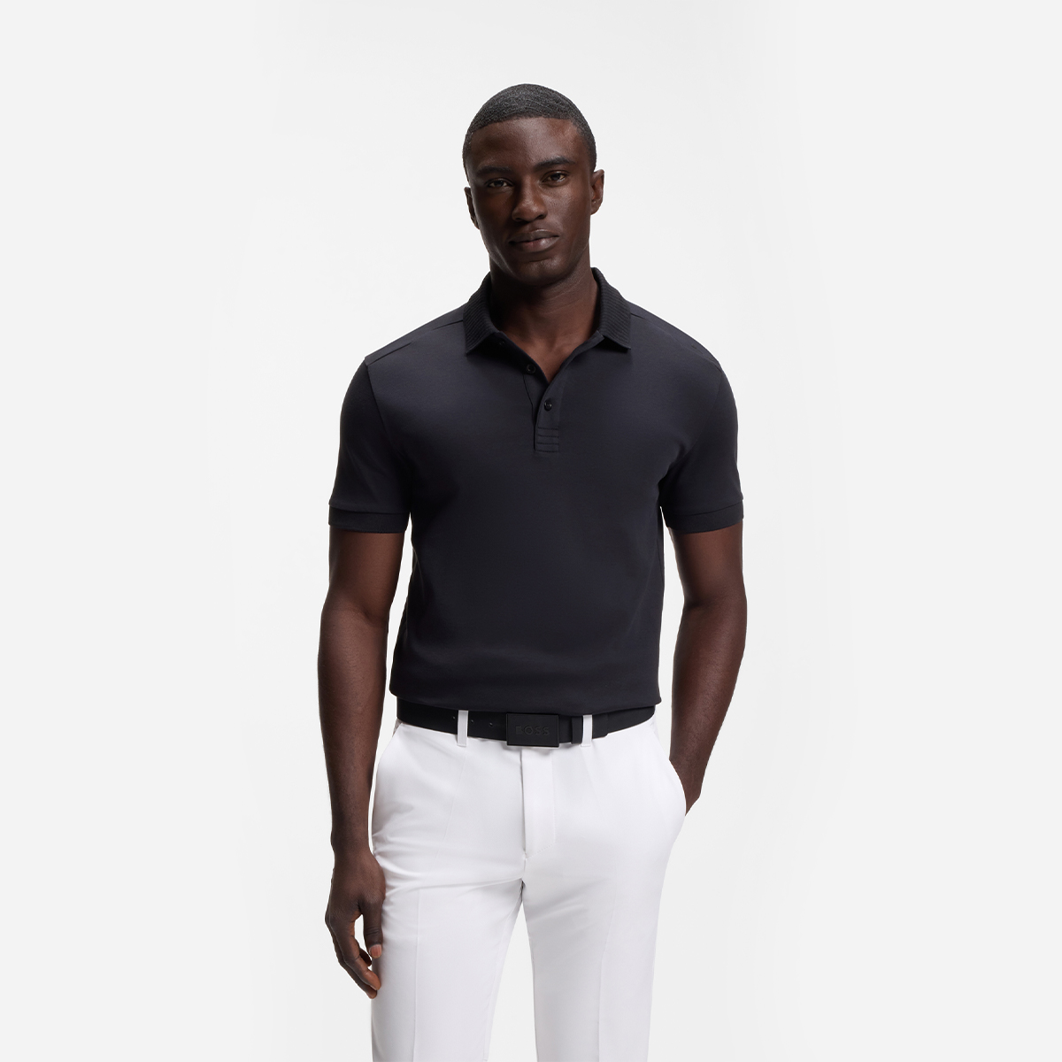 【BOSS博斯】奢华棉质修身 Polo 衫