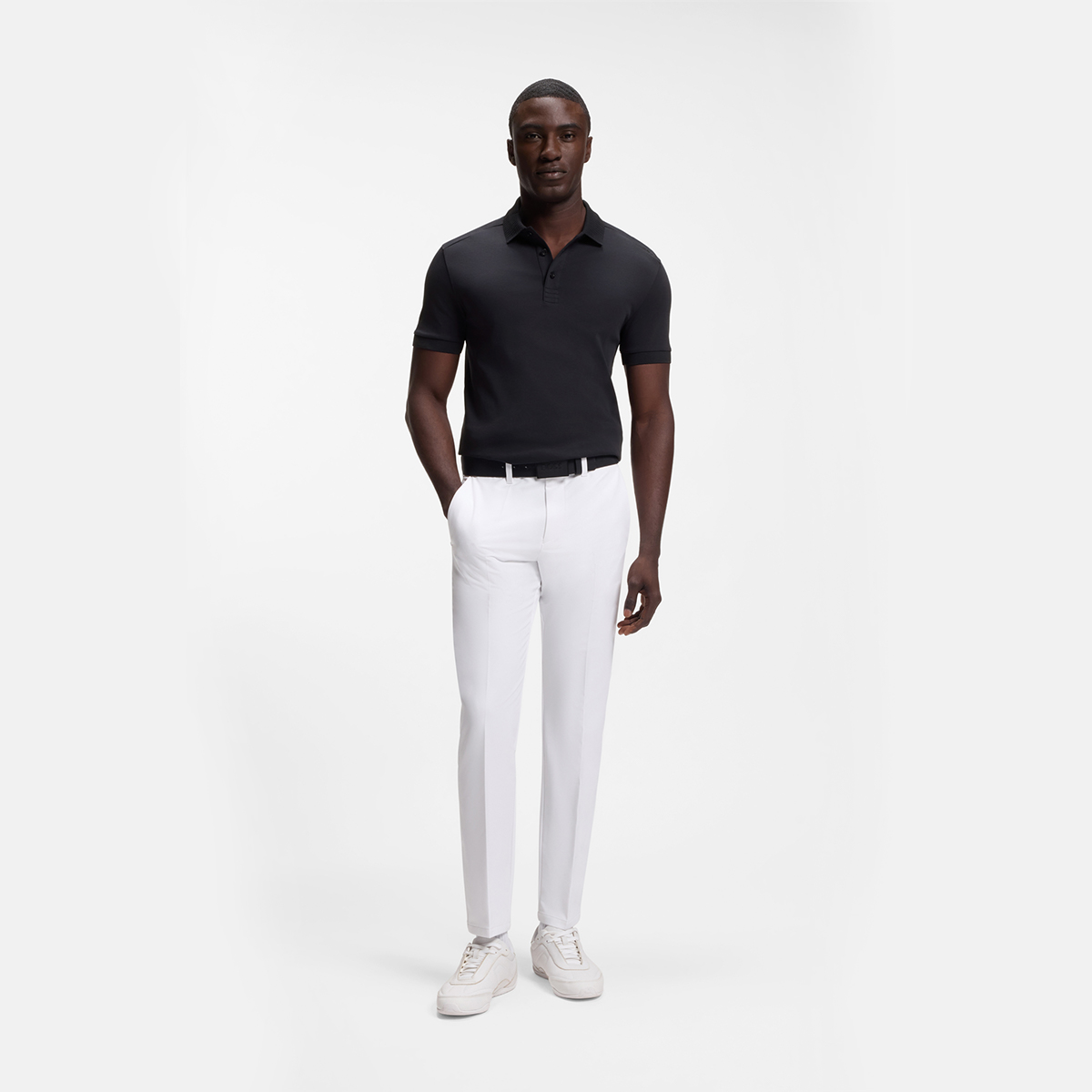 【BOSS博斯】奢华棉质修身 Polo 衫