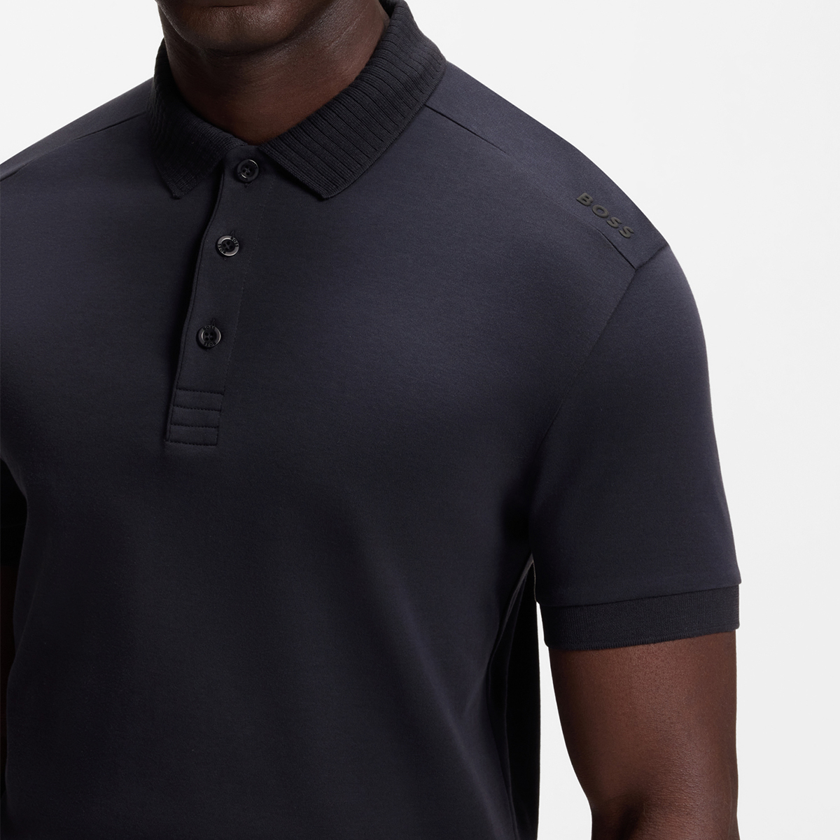 【BOSS博斯】奢华棉质修身 Polo 衫