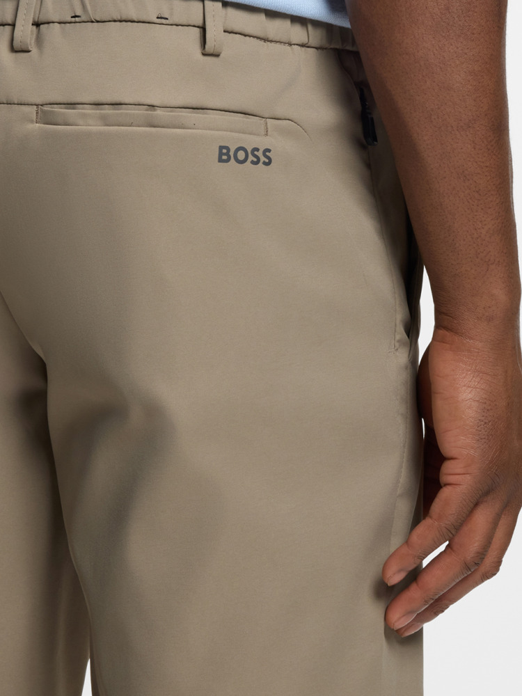 【BOSS博斯】易熨烫饰面处理防泼水短裤