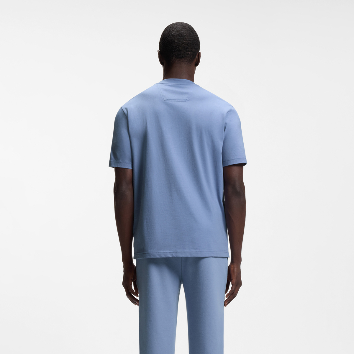 【BOSS博斯】网球主题艺术图案装饰棉质平纹针织 T 恤