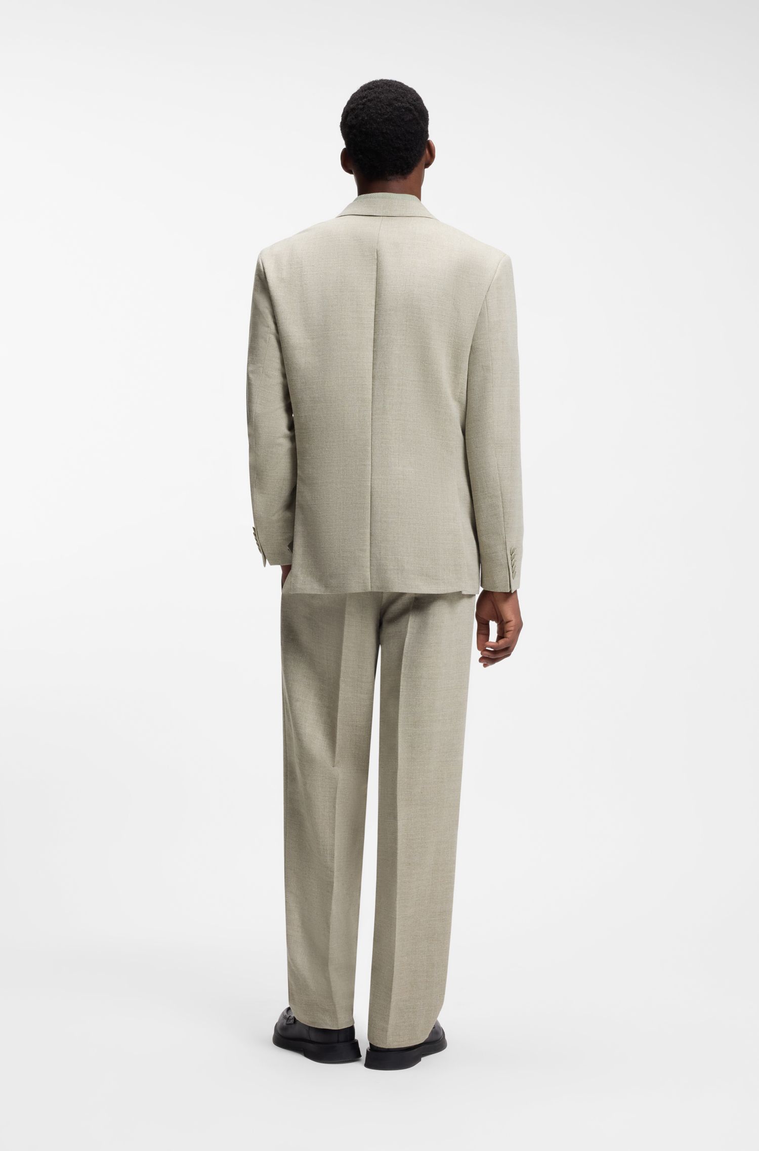 人字纹编织现代版型夹克