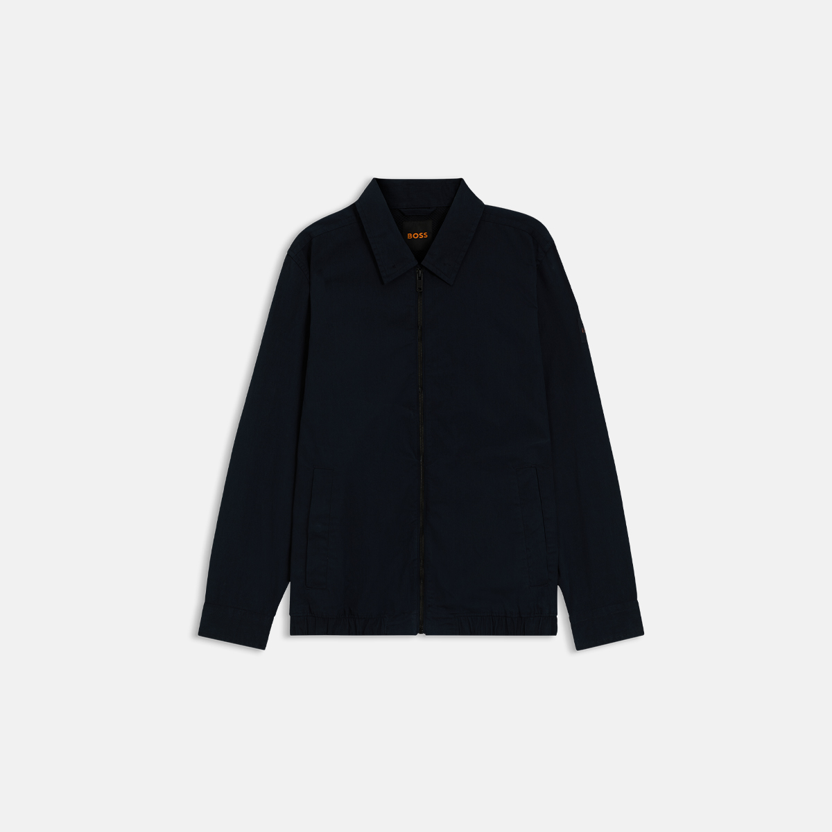 【BOSS博斯】棉质混纺斜纹布超大版型外套衬衫