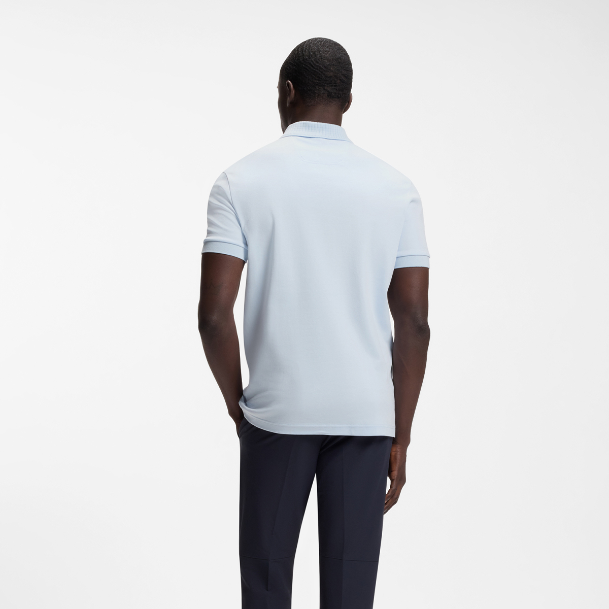 【BOSS博斯】奢华棉质修身Polo衫