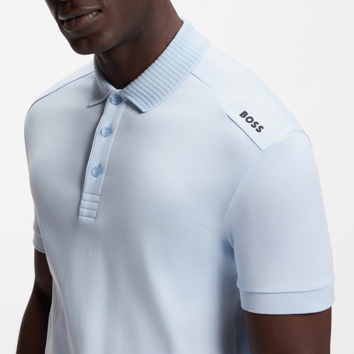 【BOSS博斯】奢华棉质修身Polo衫
