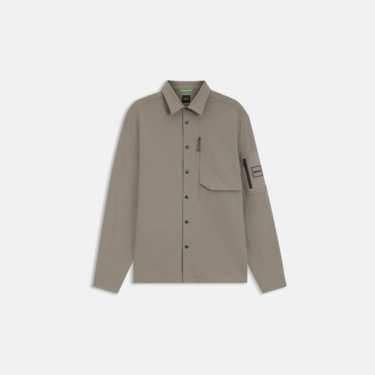 【BOSS博斯】防泼水饰面宽松版型外套衬衫