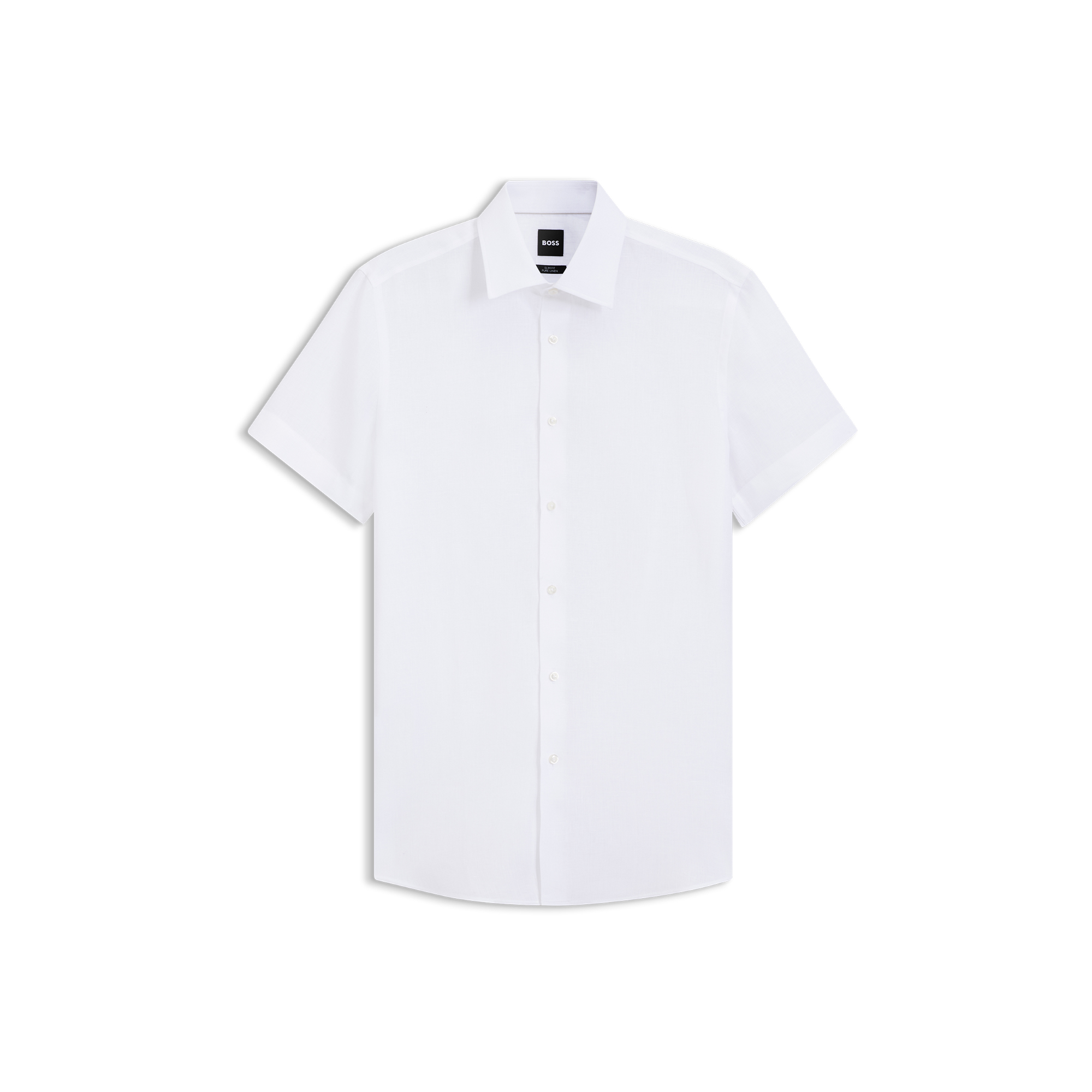 【BOSS博斯】意大利制造修身版亚麻衬衫