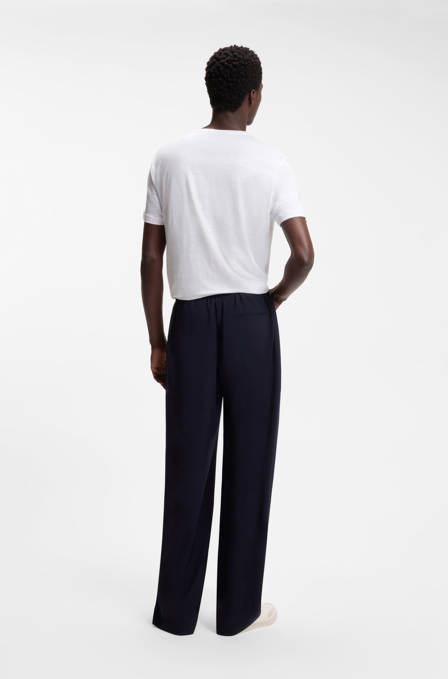 【BOSS博斯】BOSS BY BECKHAM 亚麻 T 恤