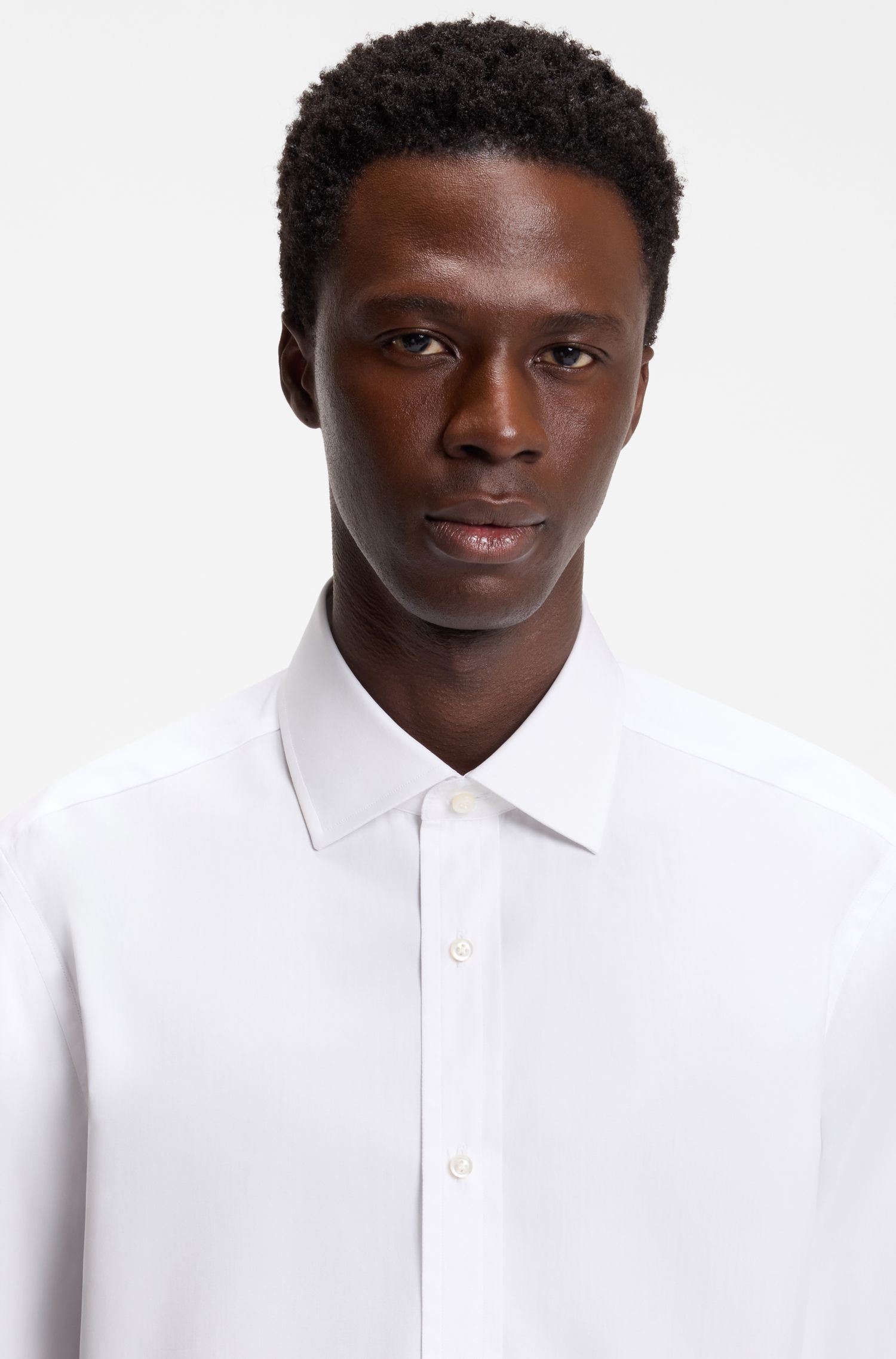 【BOSS博斯】BOSS BY BECKHAM 棉质修身版衬衫