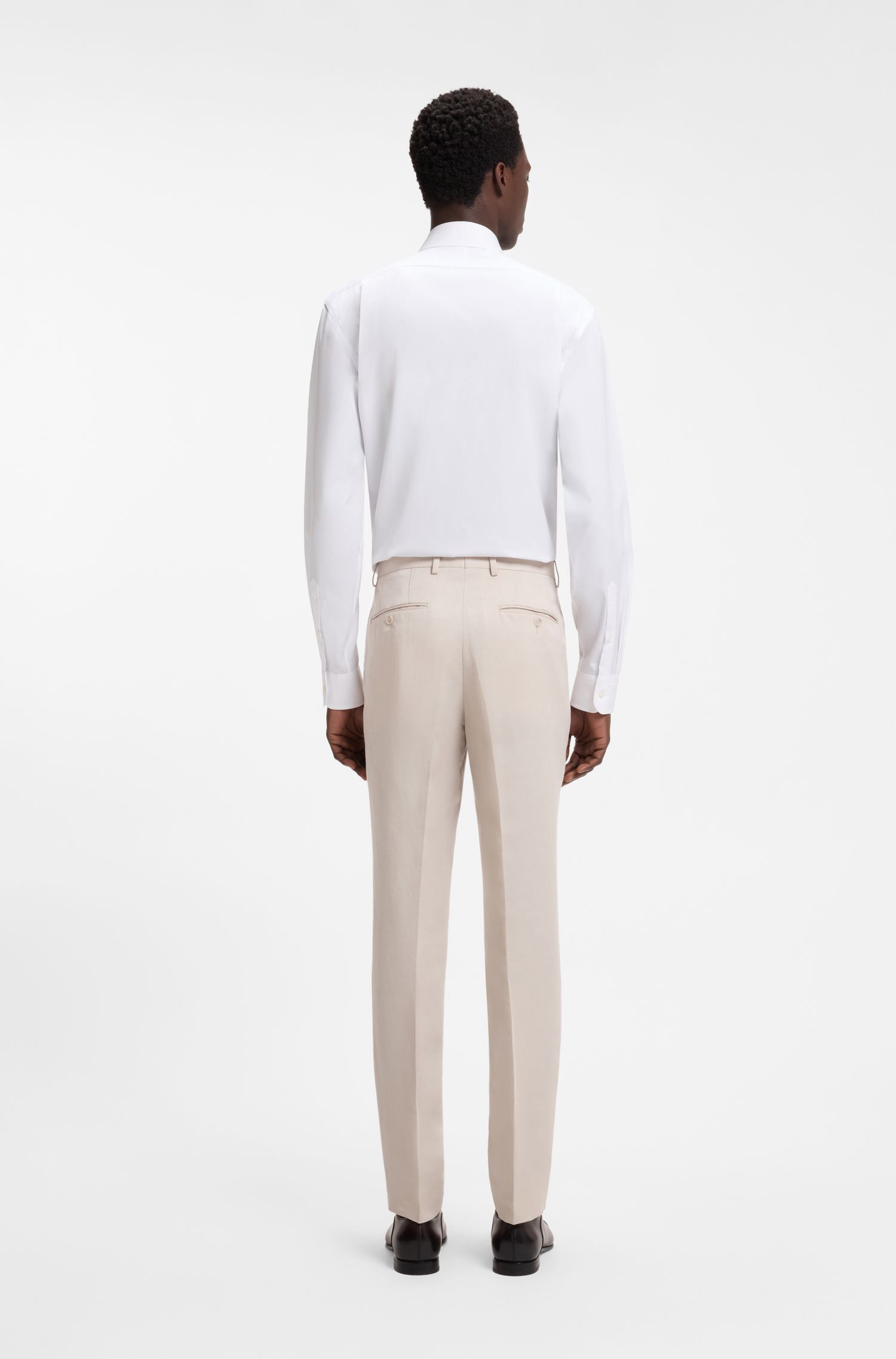 【BOSS博斯】BOSS BY BECKHAM 棉质修身版衬衫