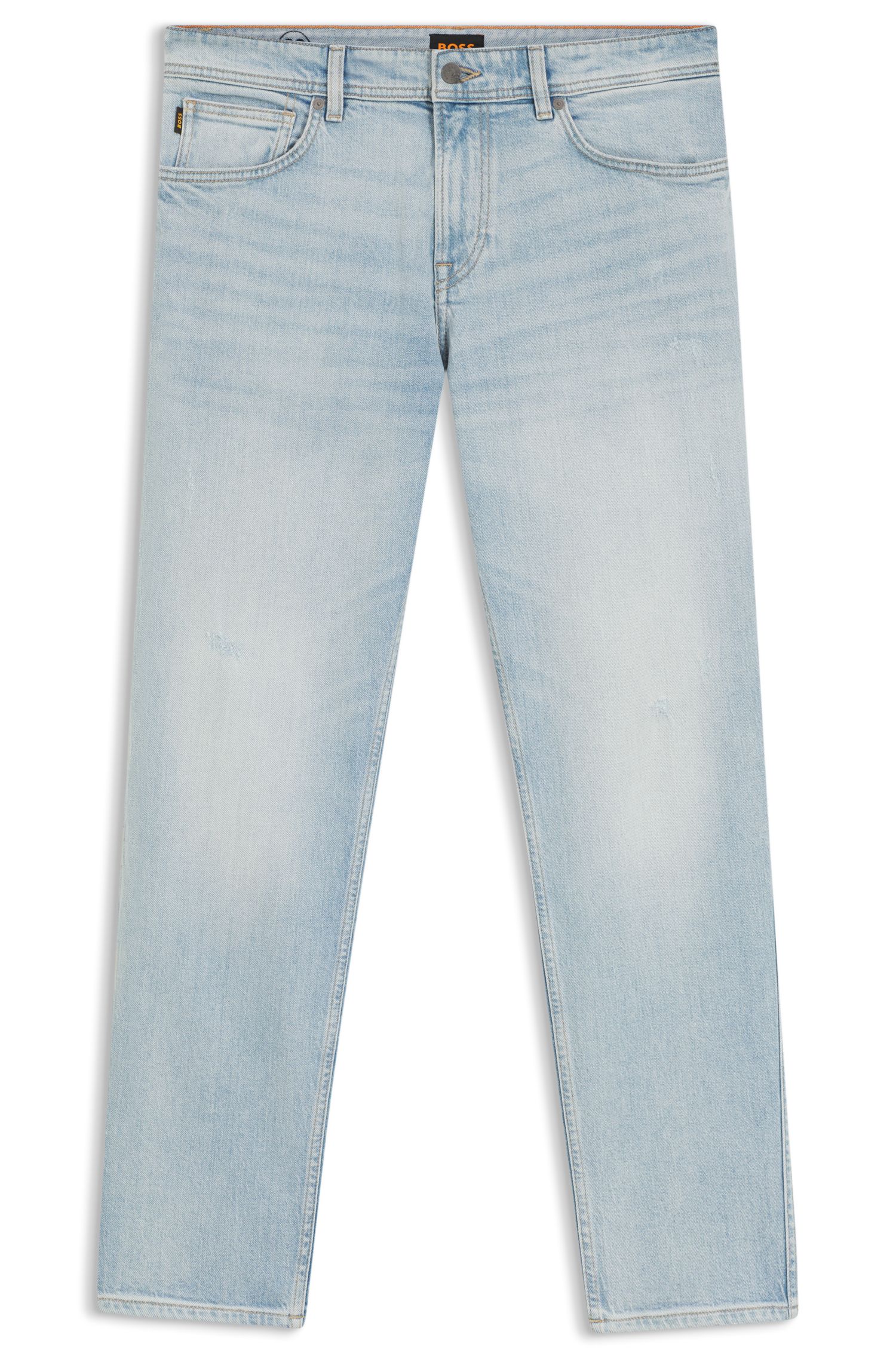 【BOSS博斯】Maine 常规版型蓝色舒适弹力牛仔裤