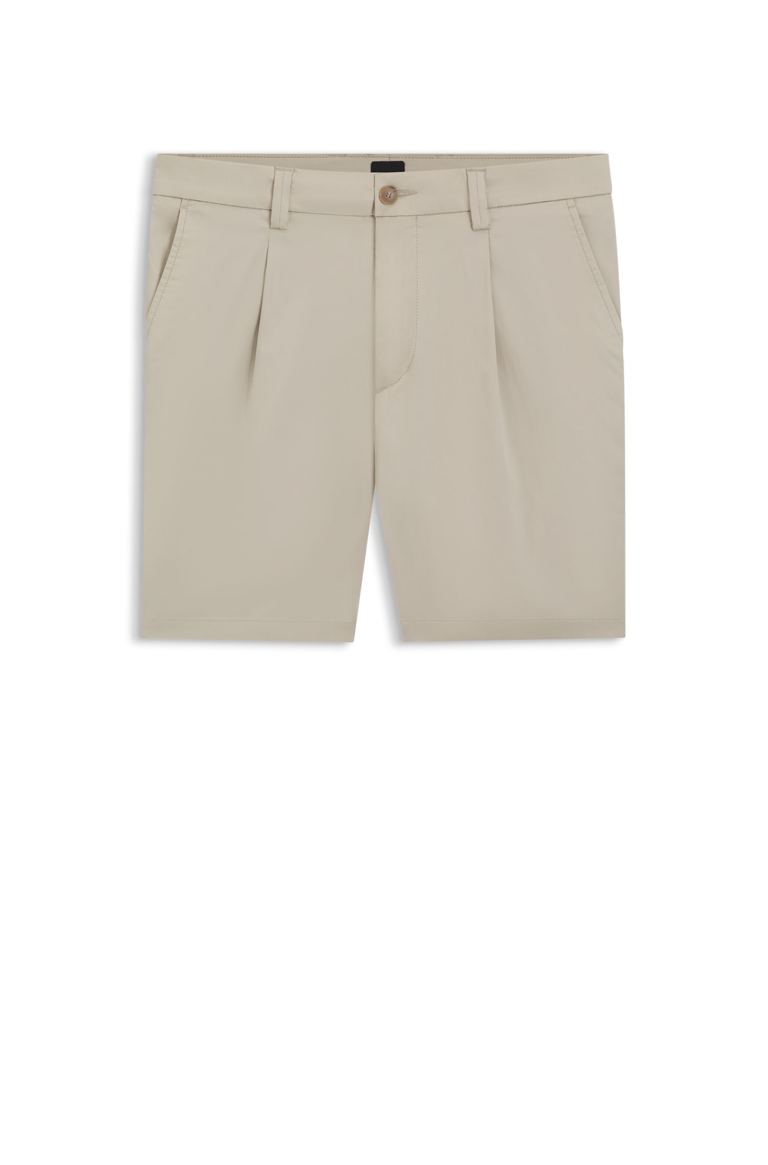 【BOSS博斯】易熨烫棉质混纺修身短裤