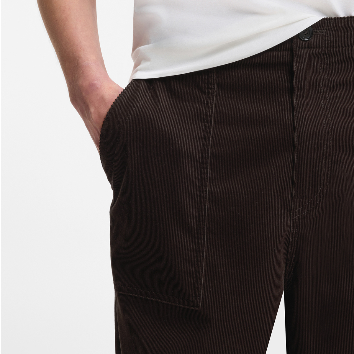 【BOSS博斯】BOSS BY BECKHAM弹力棉灯芯绒长裤