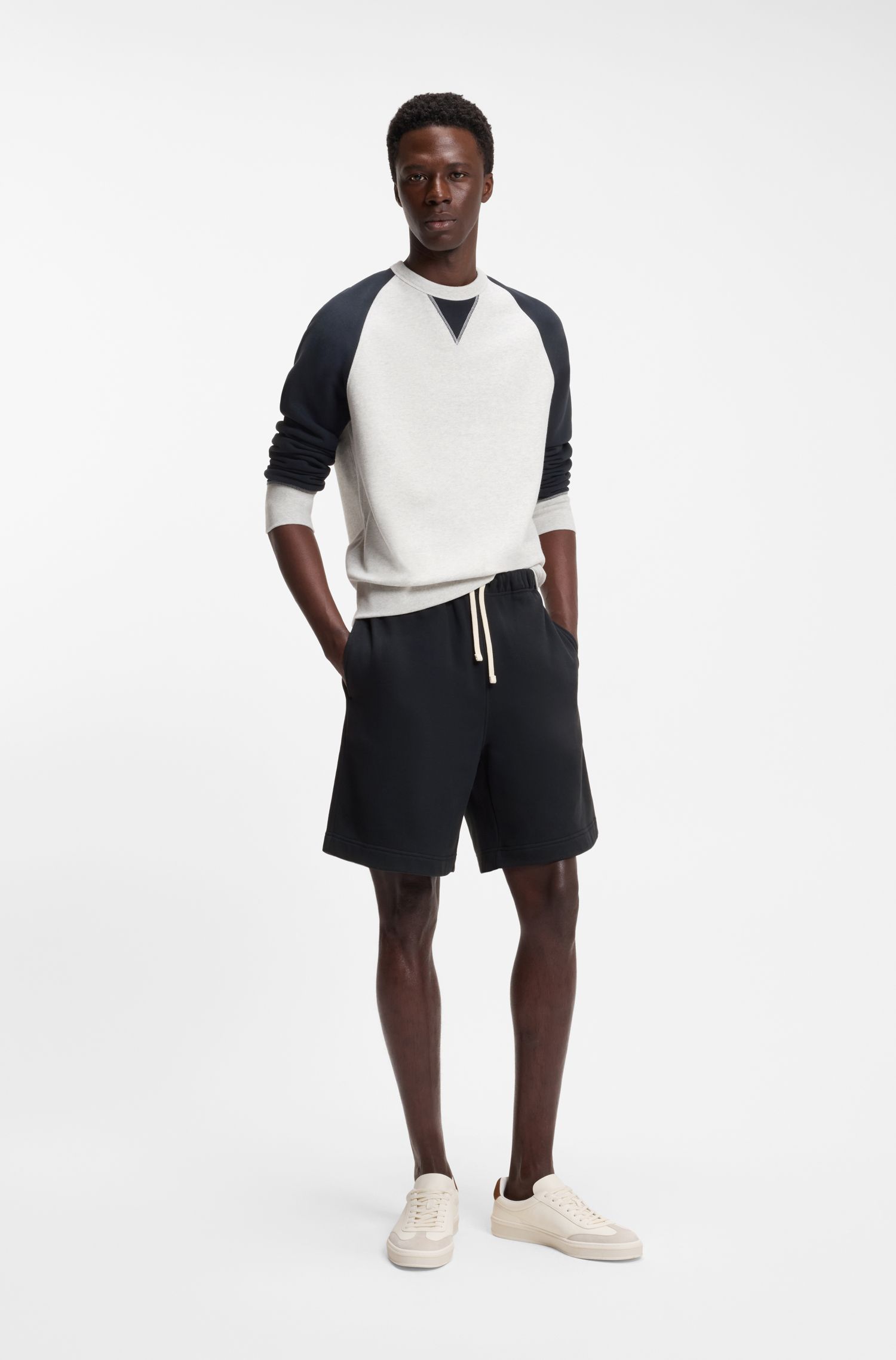 【BOSS博斯】BOSS BY BECKHAM棉质毛圈布短裤