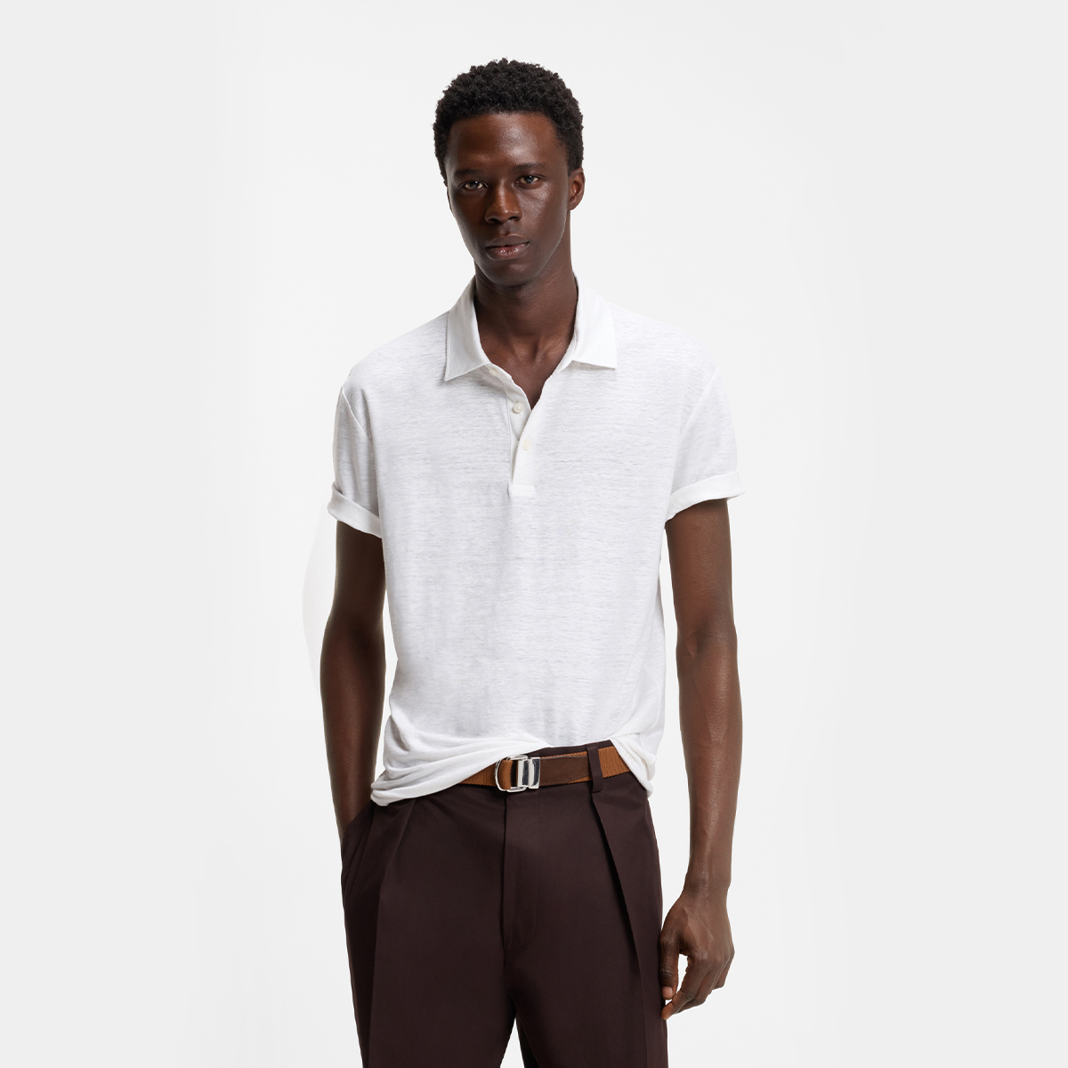 【BOSS博斯】BOSS BY BECKHAM亚麻Polo衫