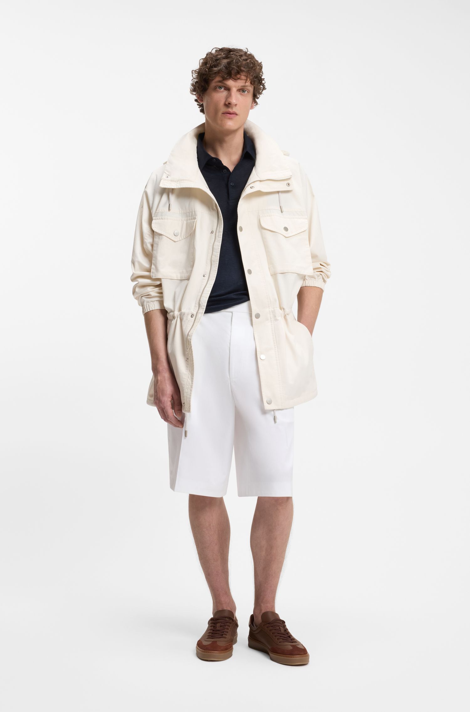 【BOSS博斯】BOSS BY BECKHAM棉质短裤