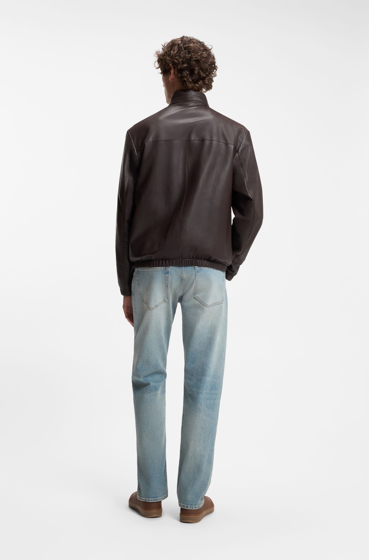 【BOSS博斯】BOSS BY BECKHAM纳帕革夹克