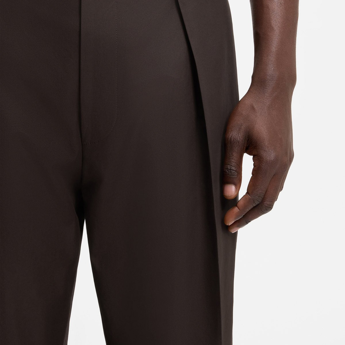 【BOSS博斯】BOSS BY BECKHAM正面打褶棉质长裤