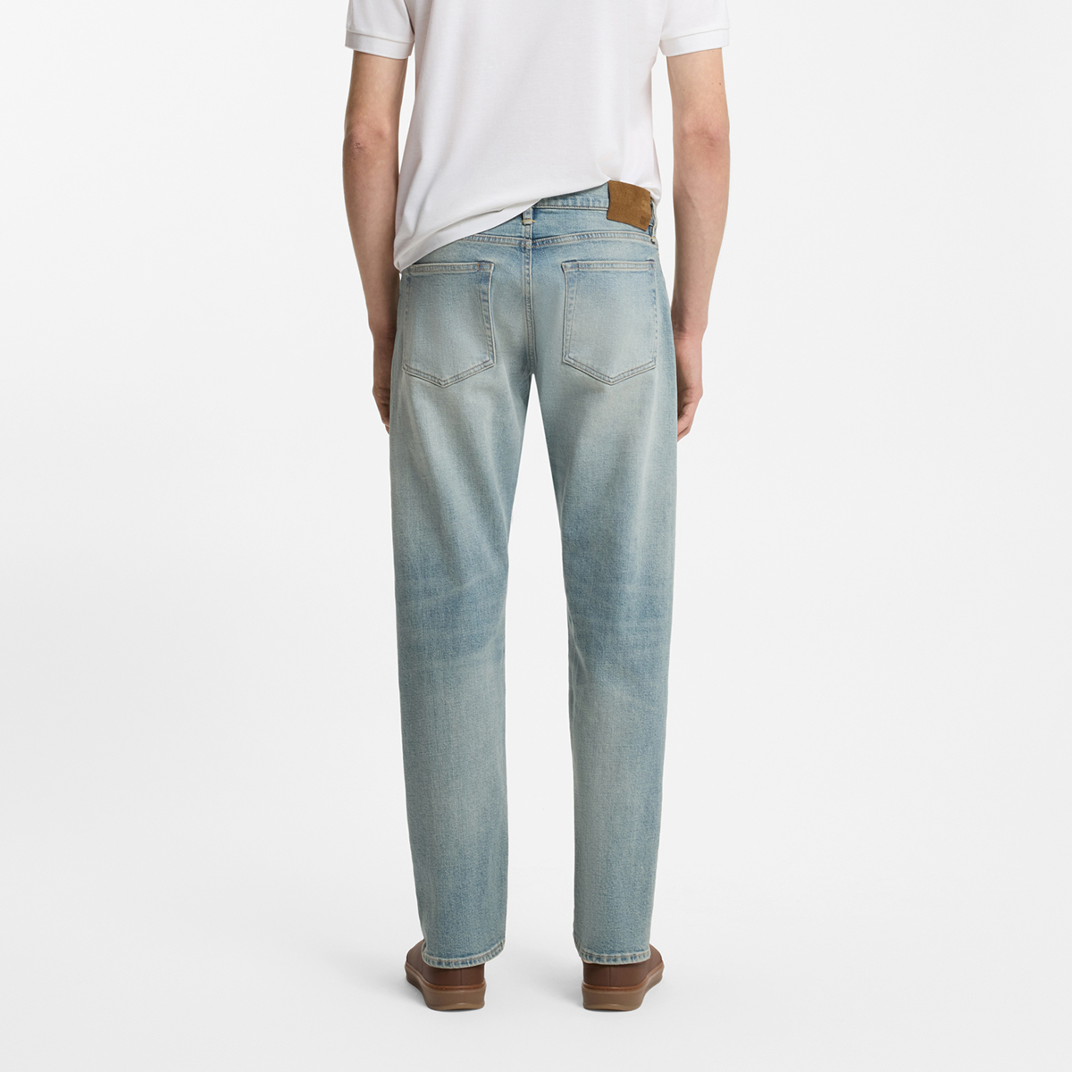 【BOSS博斯】BOSS BY BECKHAM蓝色弹力修身牛仔裤