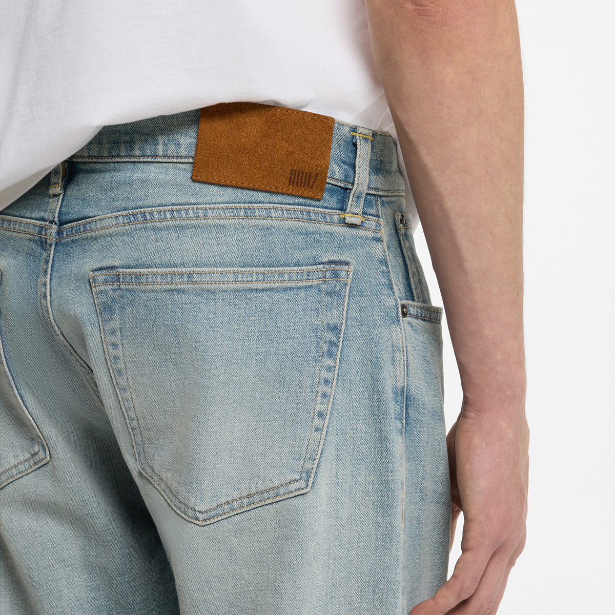 【BOSS博斯】BOSS BY BECKHAM蓝色弹力修身牛仔裤