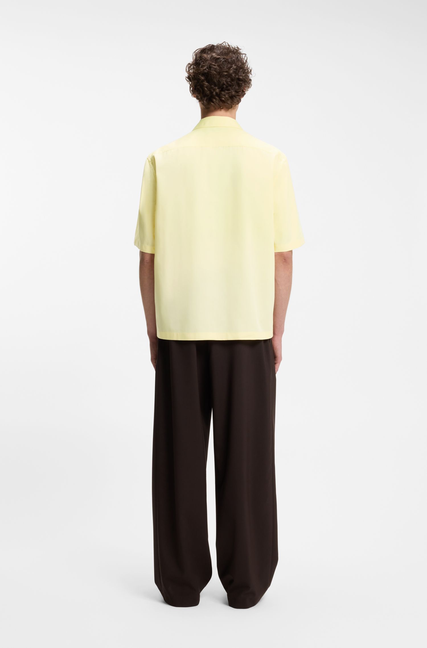 【BOSS博斯】BOSS BY BECKHAM飘逸面料宽松版型衬衫