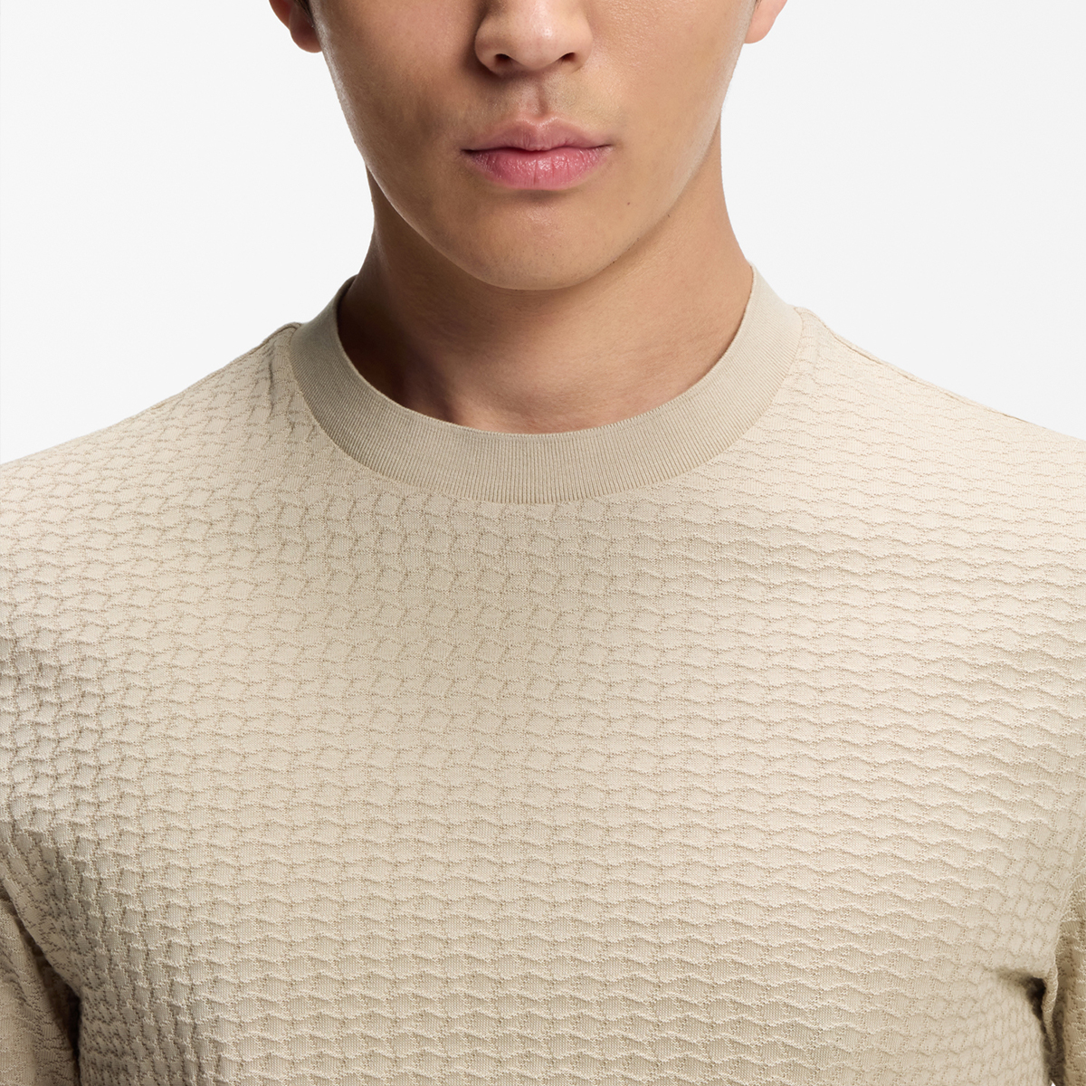 【BOSS博斯】棉质提花图案 T 恤