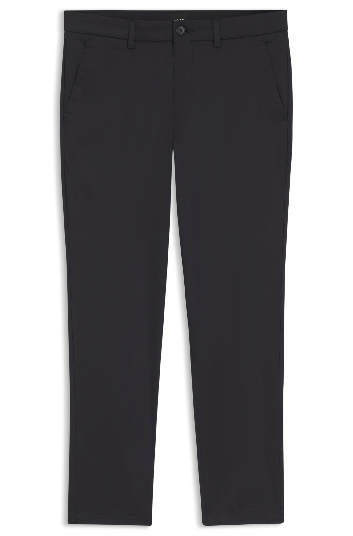 【BOSS博斯】棉质混纺高弹面料修身版型长裤