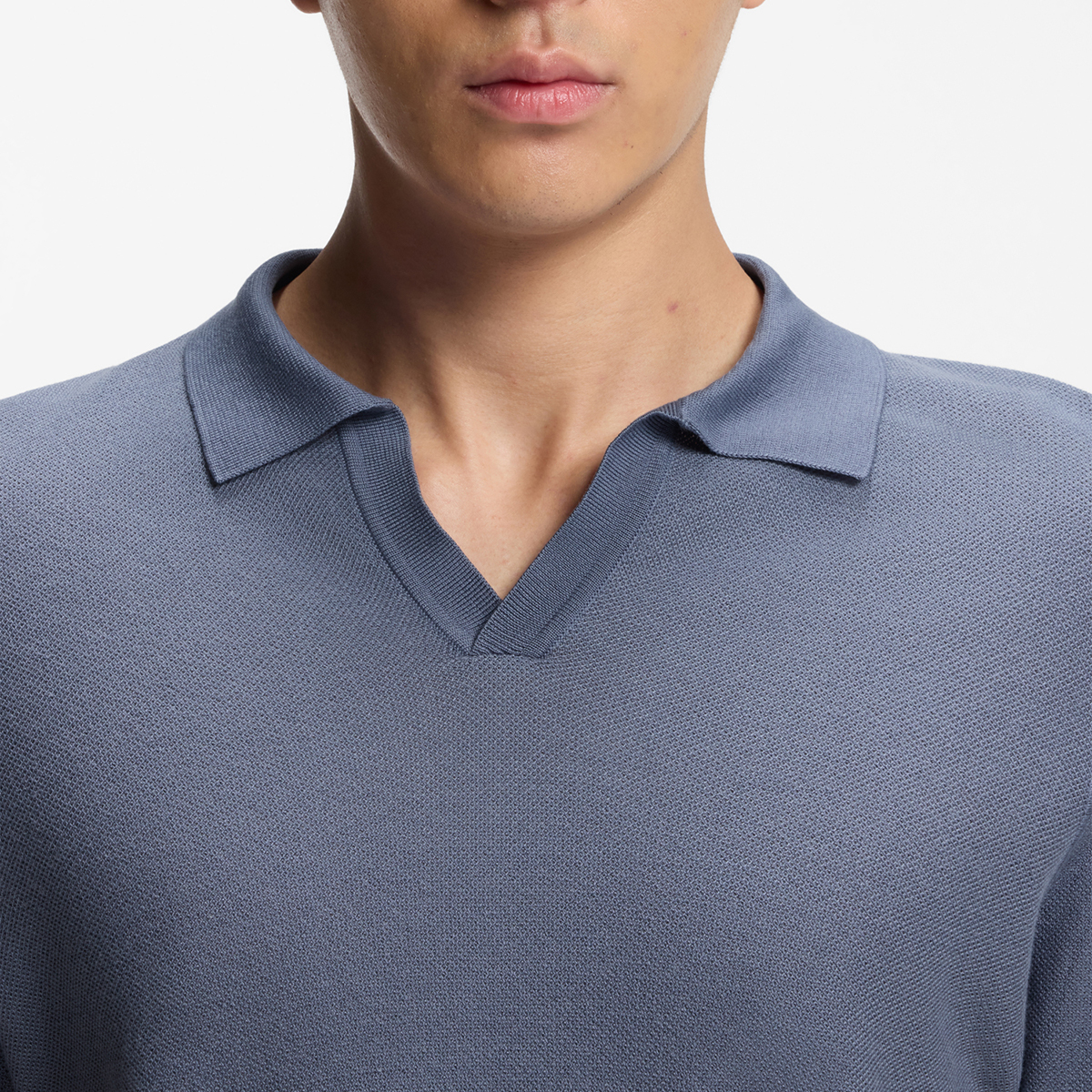 【BOSS博斯】横条纹棉质混纺毛衣