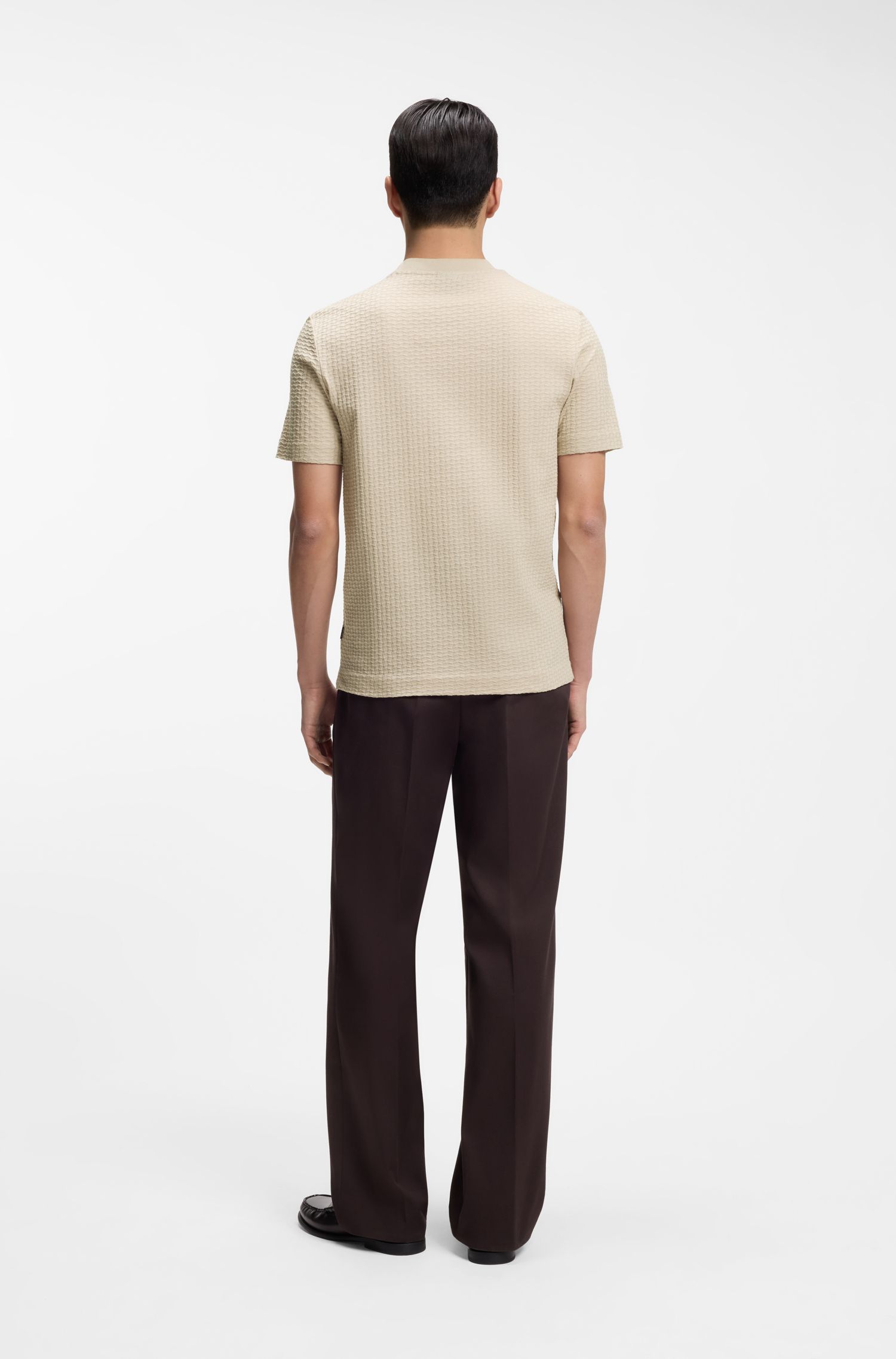 【BOSS博斯】棉质提花图案 T 恤