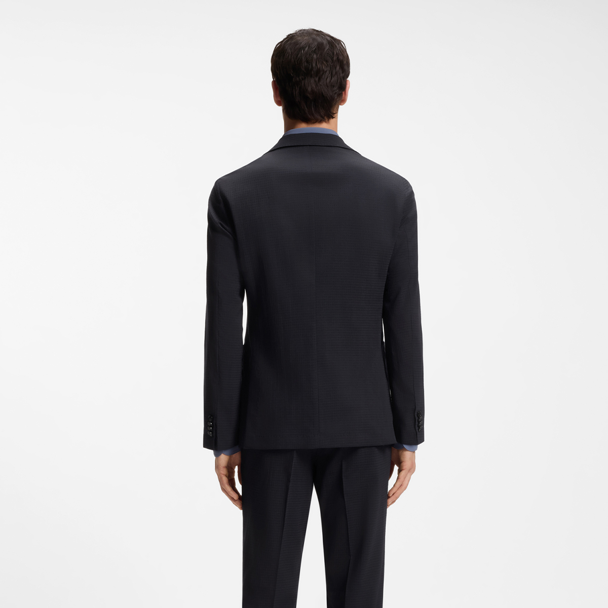 【BOSS博斯】羊毛混纺可水洗便携修身西装外套