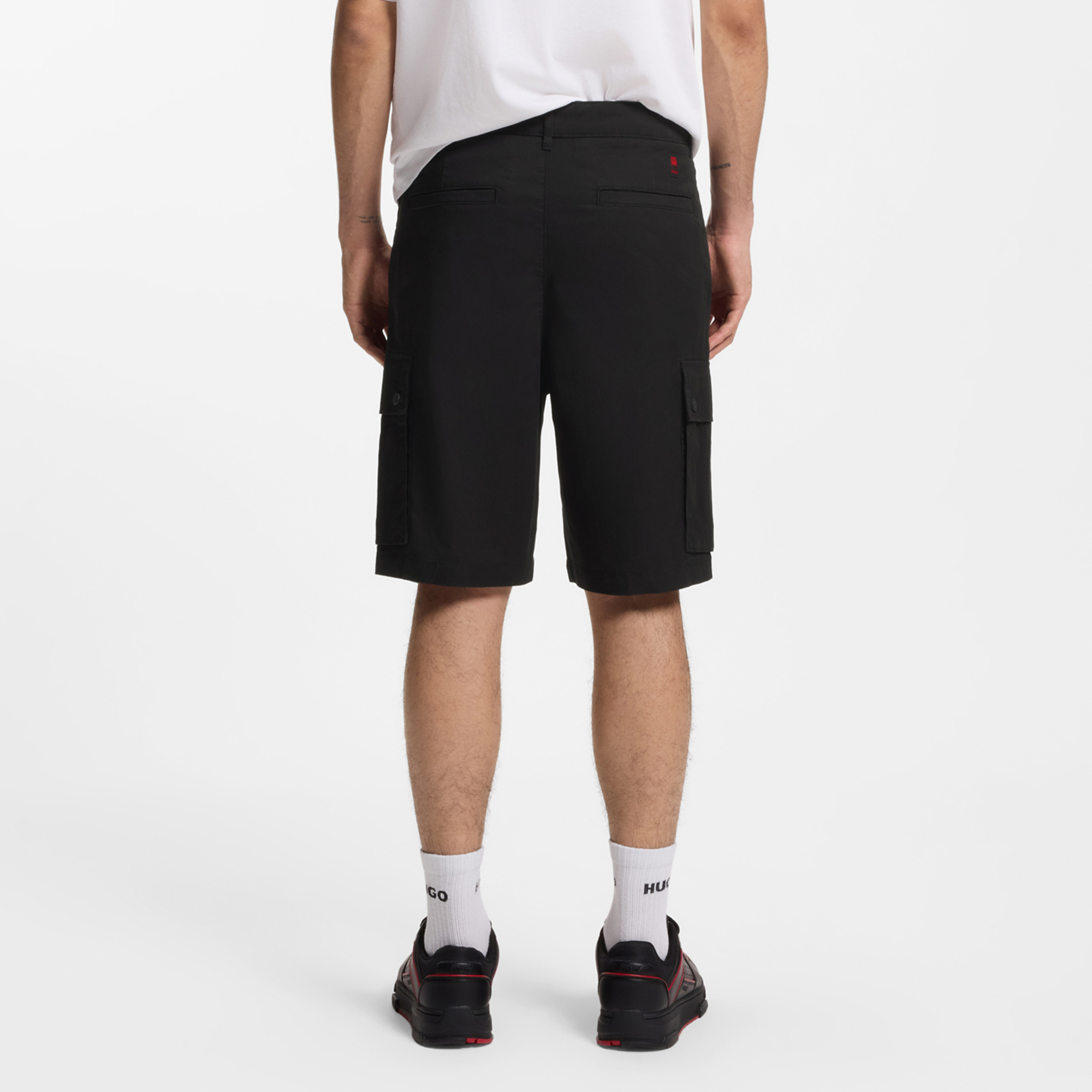 【HUGO雨果】HUGO x RB 公牛图案弹力棉短裤