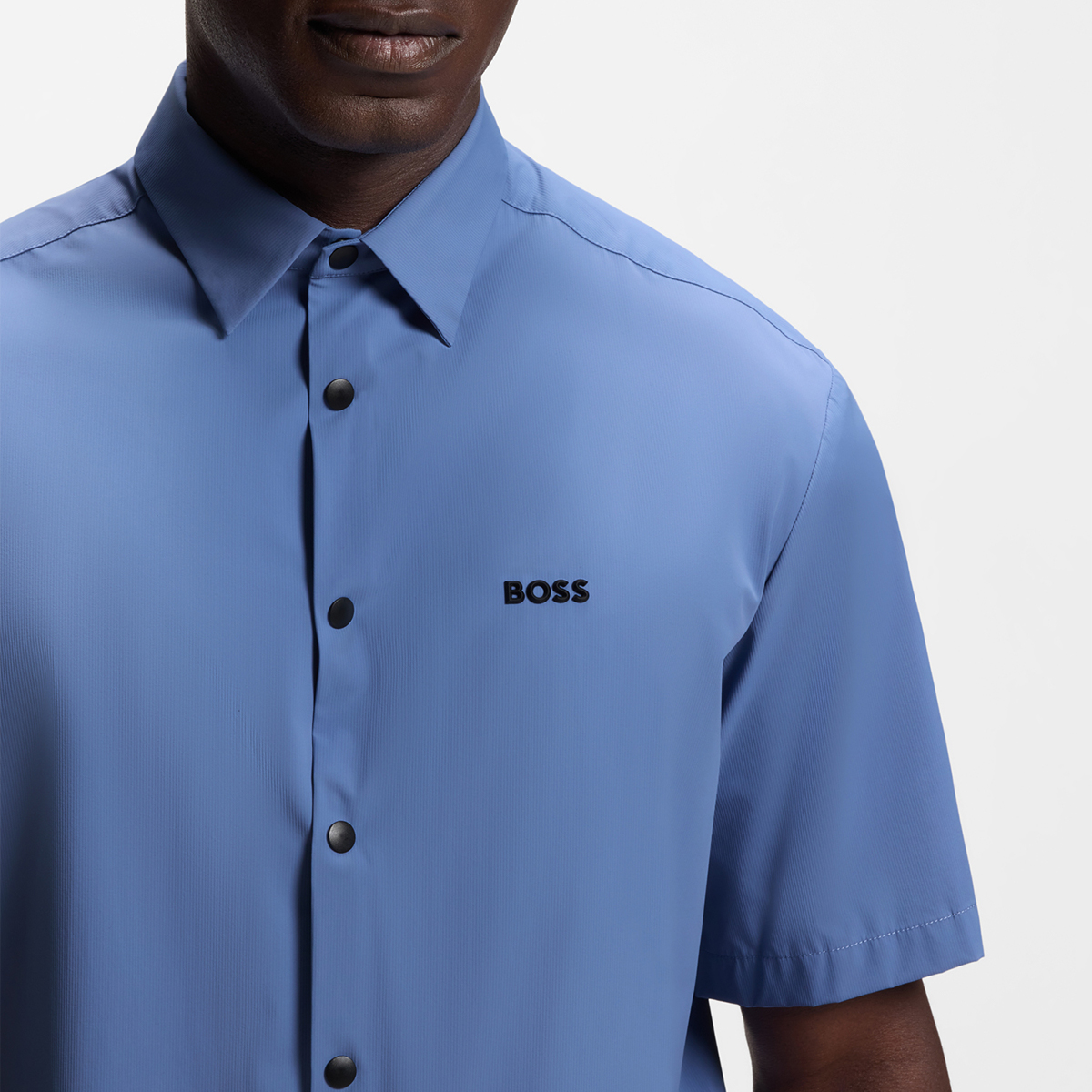 【BOSS博斯】防泼水饰面宽松版型衬衫