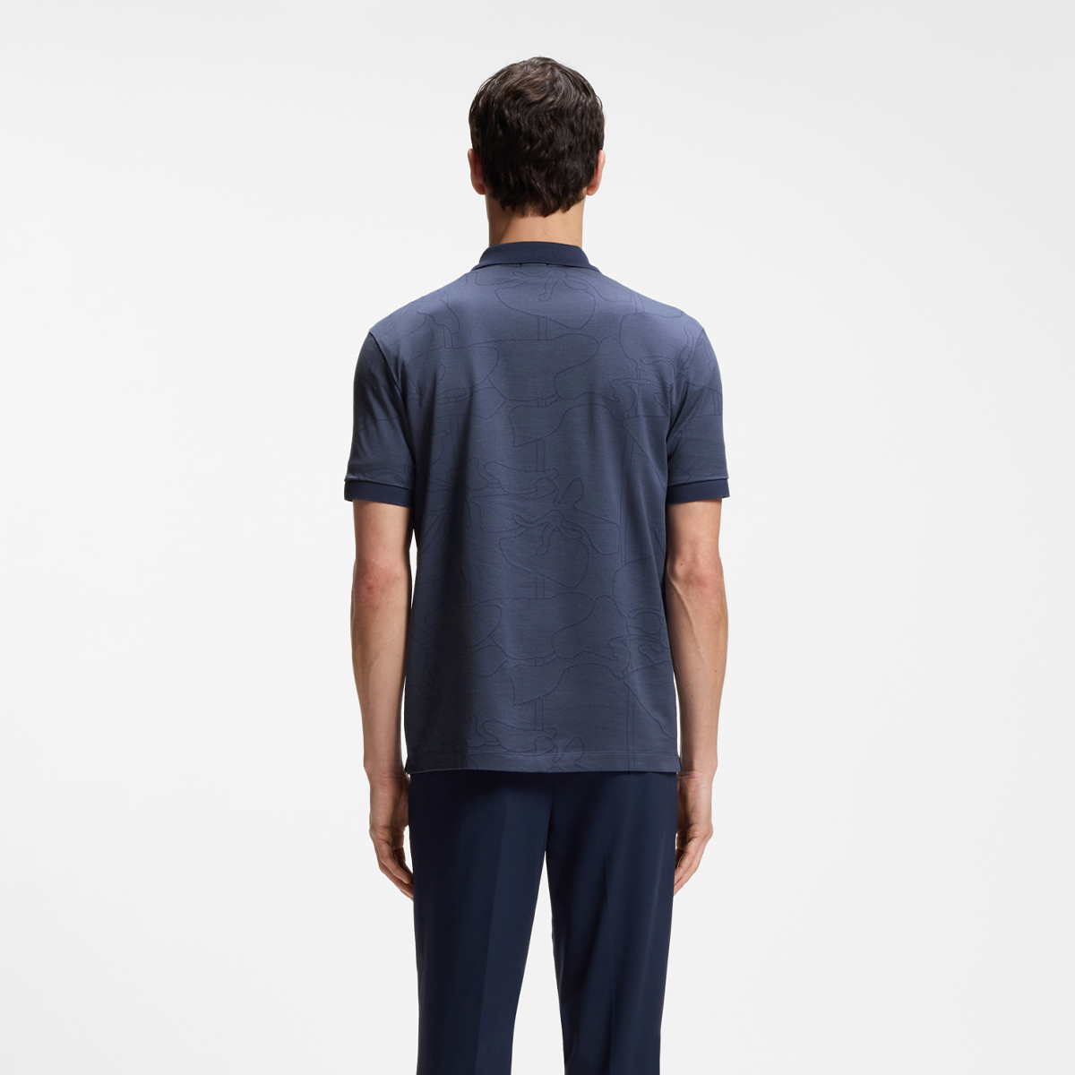 【BOSS博斯】提花图案棉质Polo衫