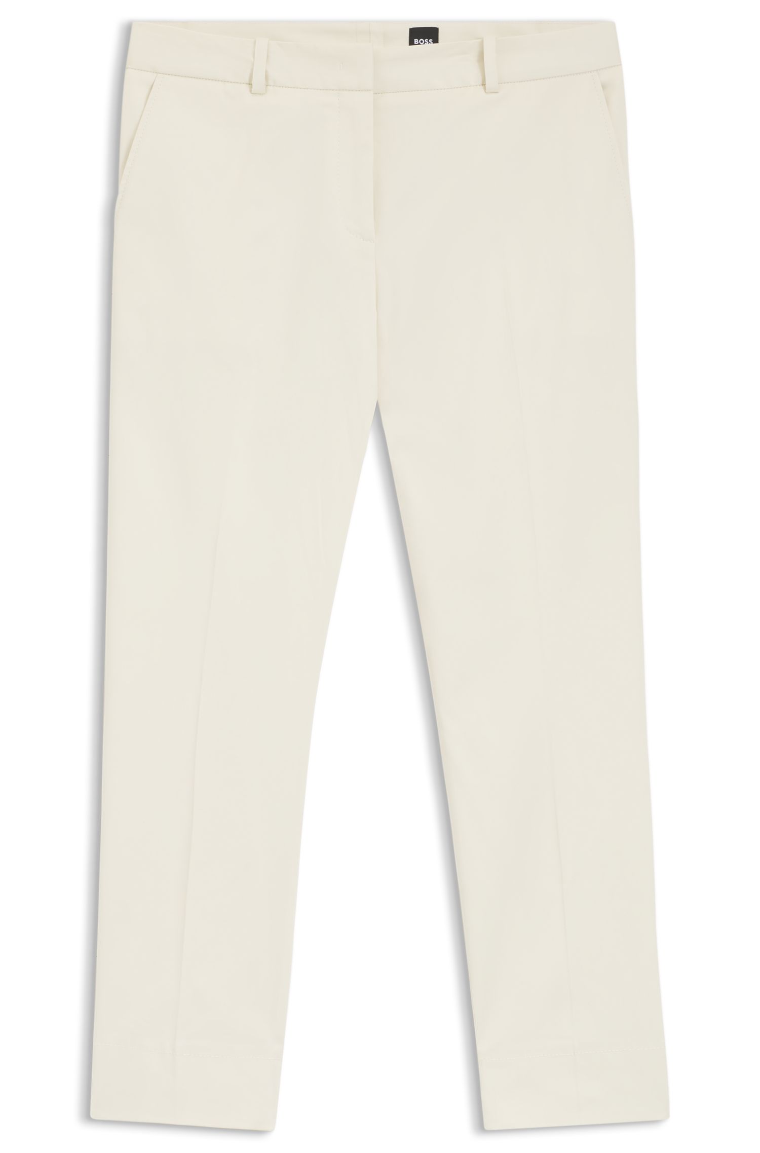 【BOSS博斯】弹力棉修身九分长裤