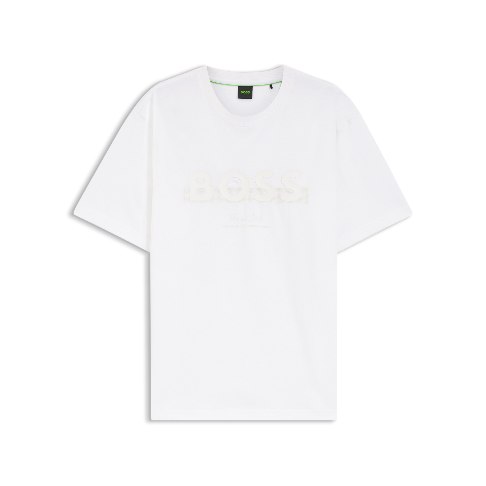 【BOSS博斯】网球风徽标图案宽松版型棉质 T 恤