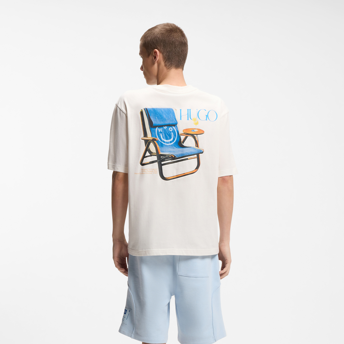 【HUGO雨果】印花艺术图案棉质平纹布 T 恤