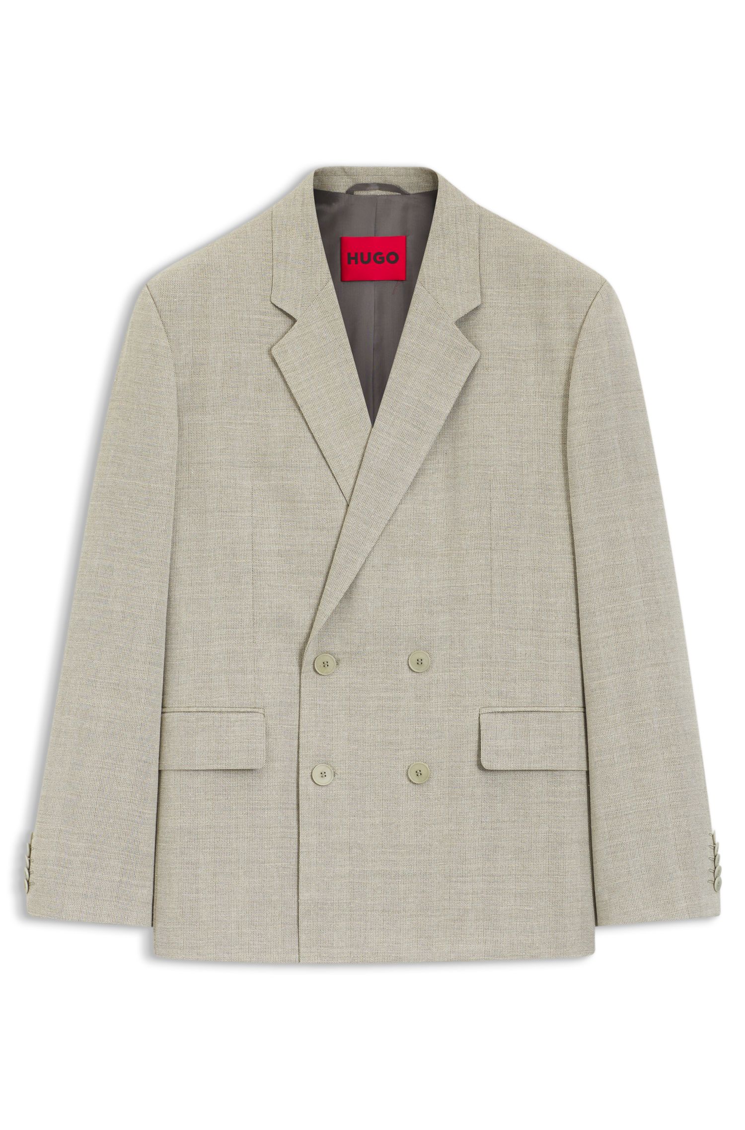 【HUGO雨果】人字纹编织现代版型夹克