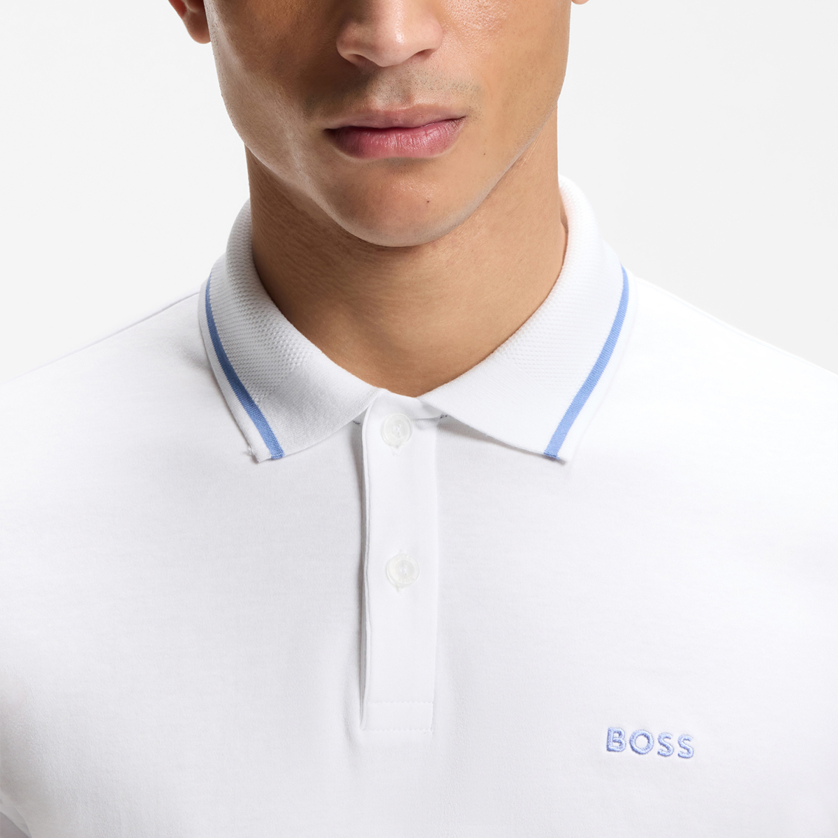 【BOSS博斯】Paddy 双面棉质面料修身版型 Polo 衫