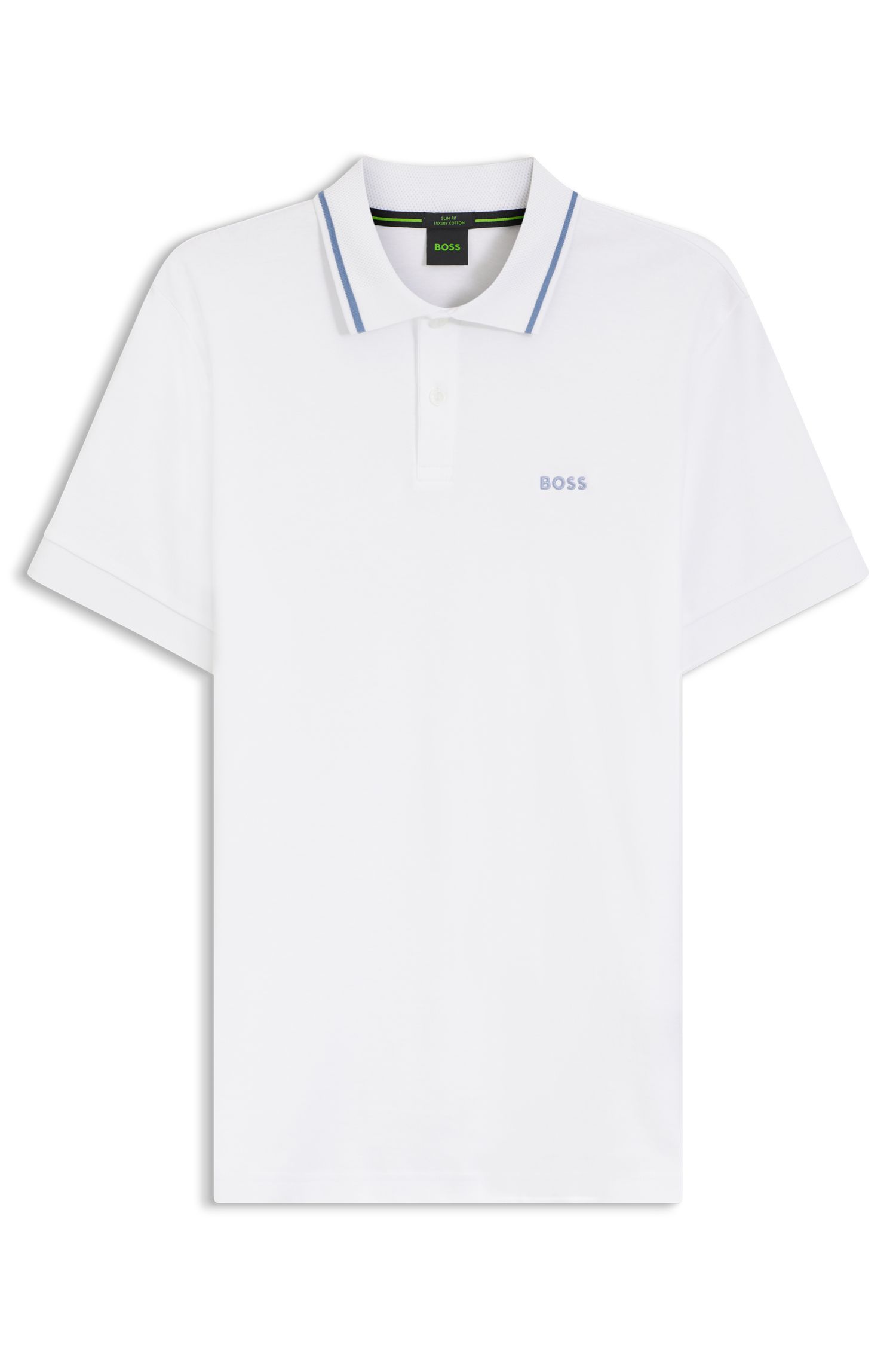 【BOSS博斯】Paddy 双面棉质面料修身版型 Polo 衫