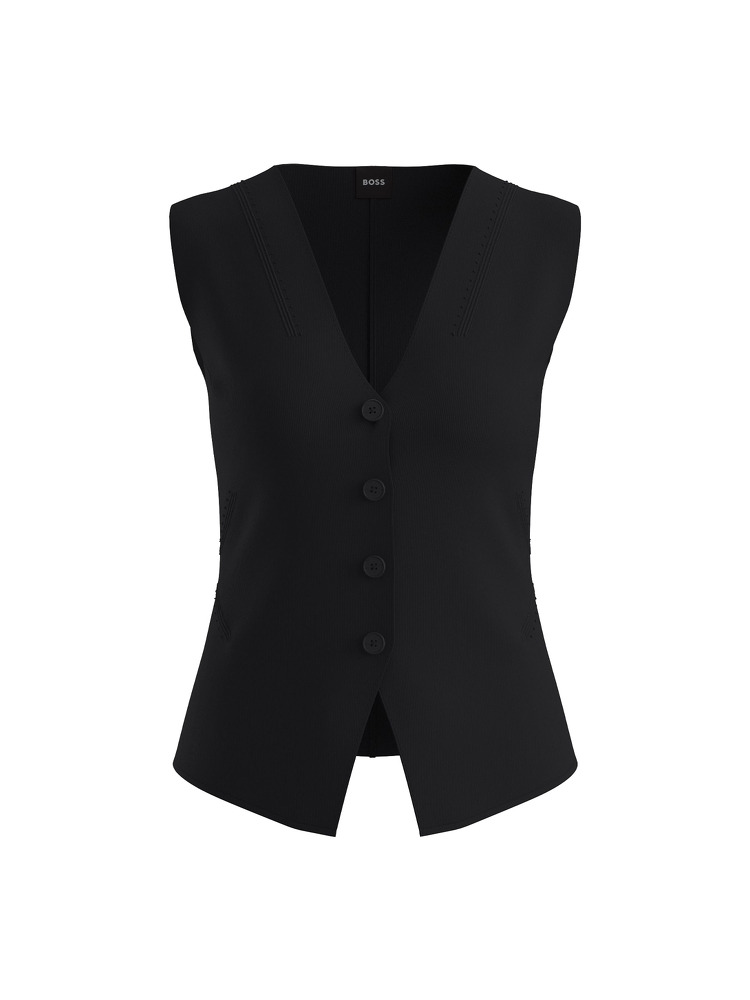 【BOSS博斯】质感米兰针织面料常规版型马甲