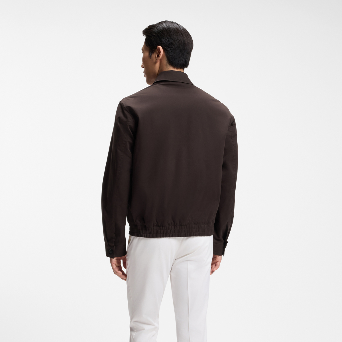 【BOSS博斯】双 B 交织字母徽章防泼水夹克