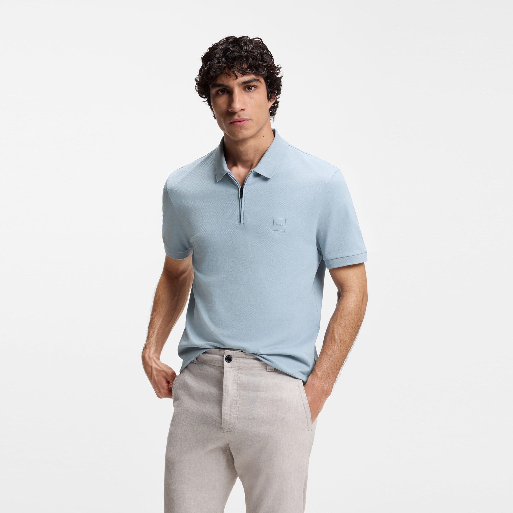 【BOSS博斯】修身版型polo衫