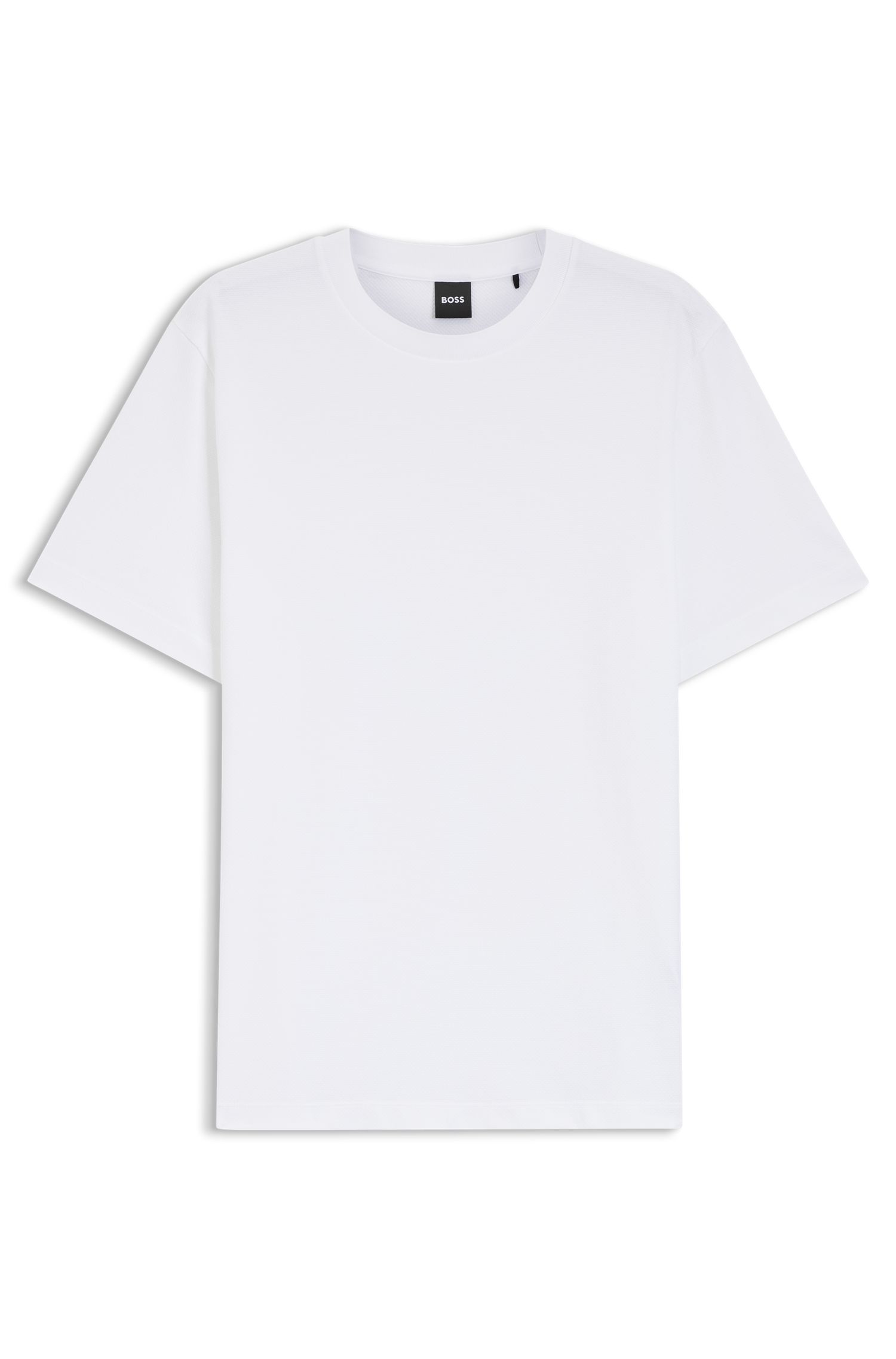 【BOSS博斯】微泡结构棉质 T 恤