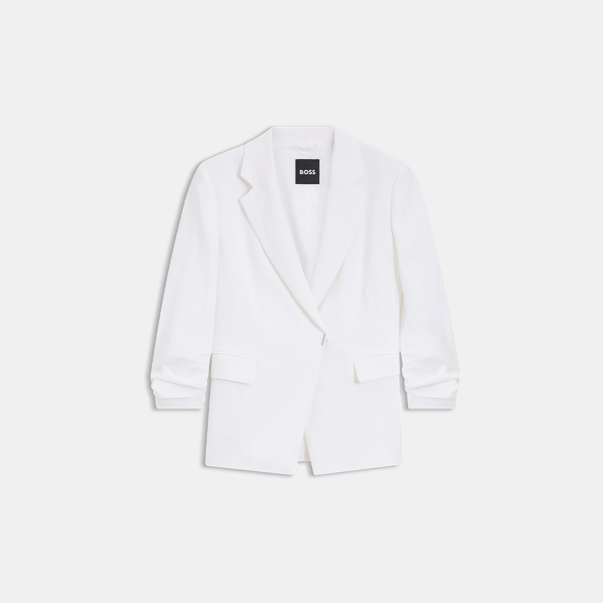 【BOSS博斯】亚麻混纺修身版型外套