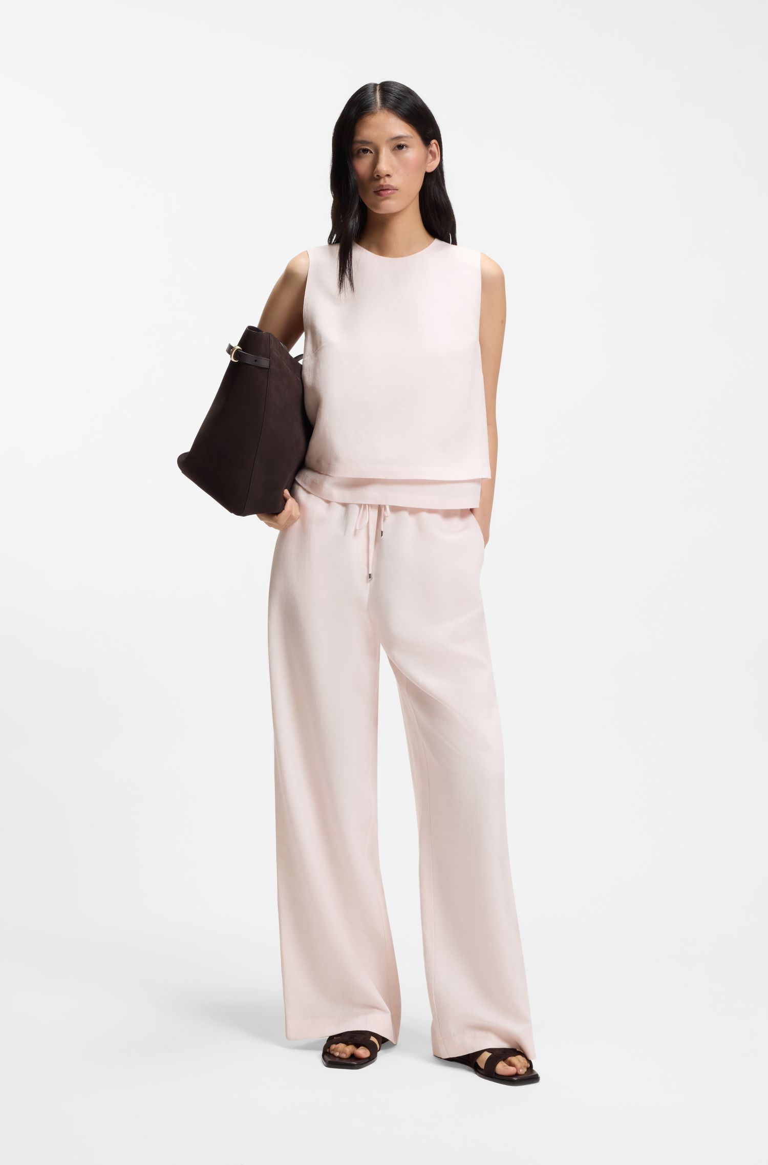 【BOSS博斯】露背叠搭上衣