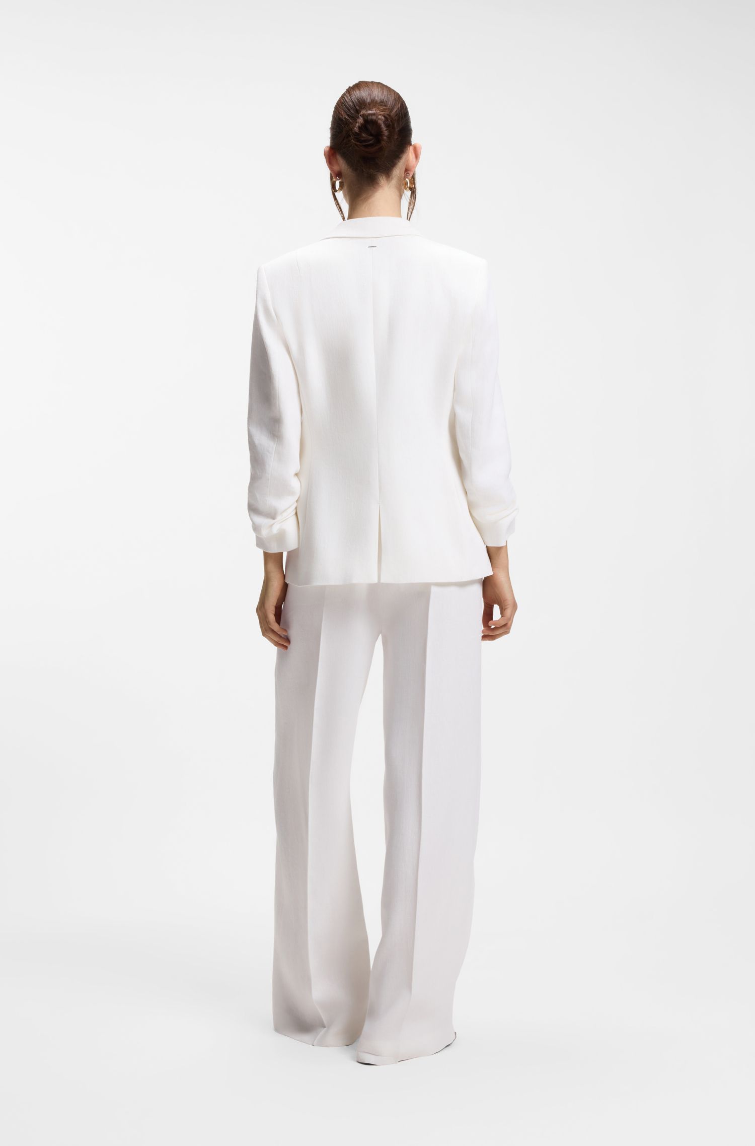 【BOSS博斯】亚麻混纺修身版型外套